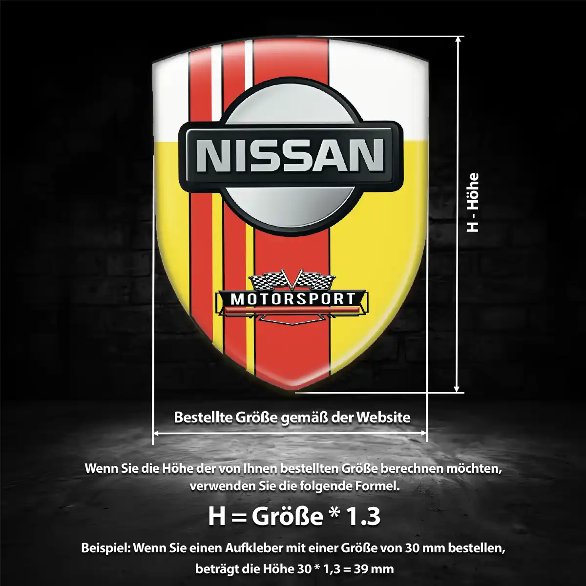 Nissan Wappen Emblem Hohe Qualität