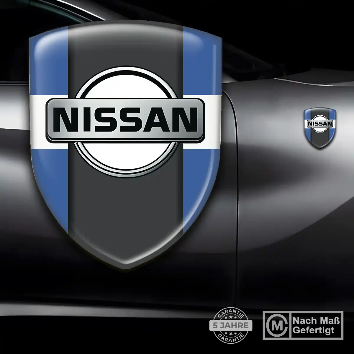 Nissan Wappen Emblem Interieurdesign