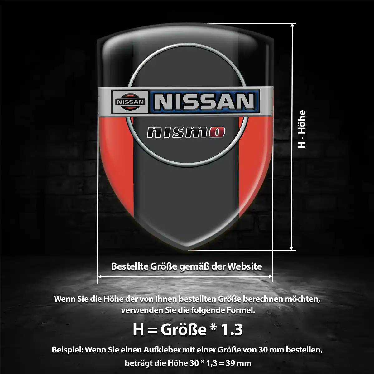 Nissan Wappen Emblem Luxus-Edition