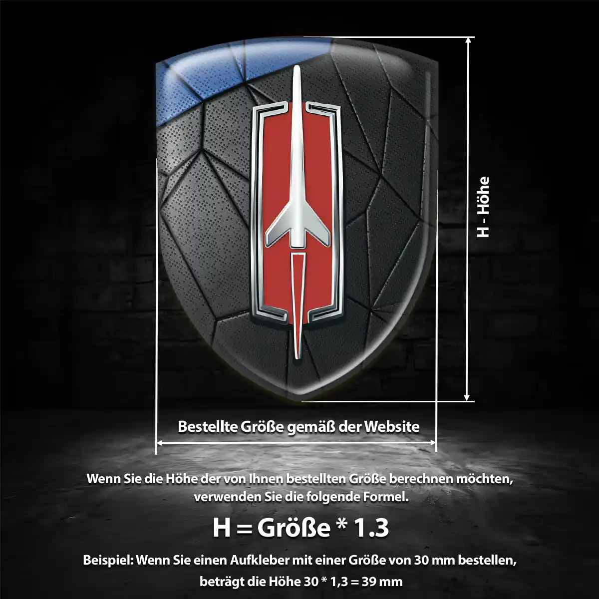 Oldsmobile 3D Gel Aufkleber Auto Modernes Design
