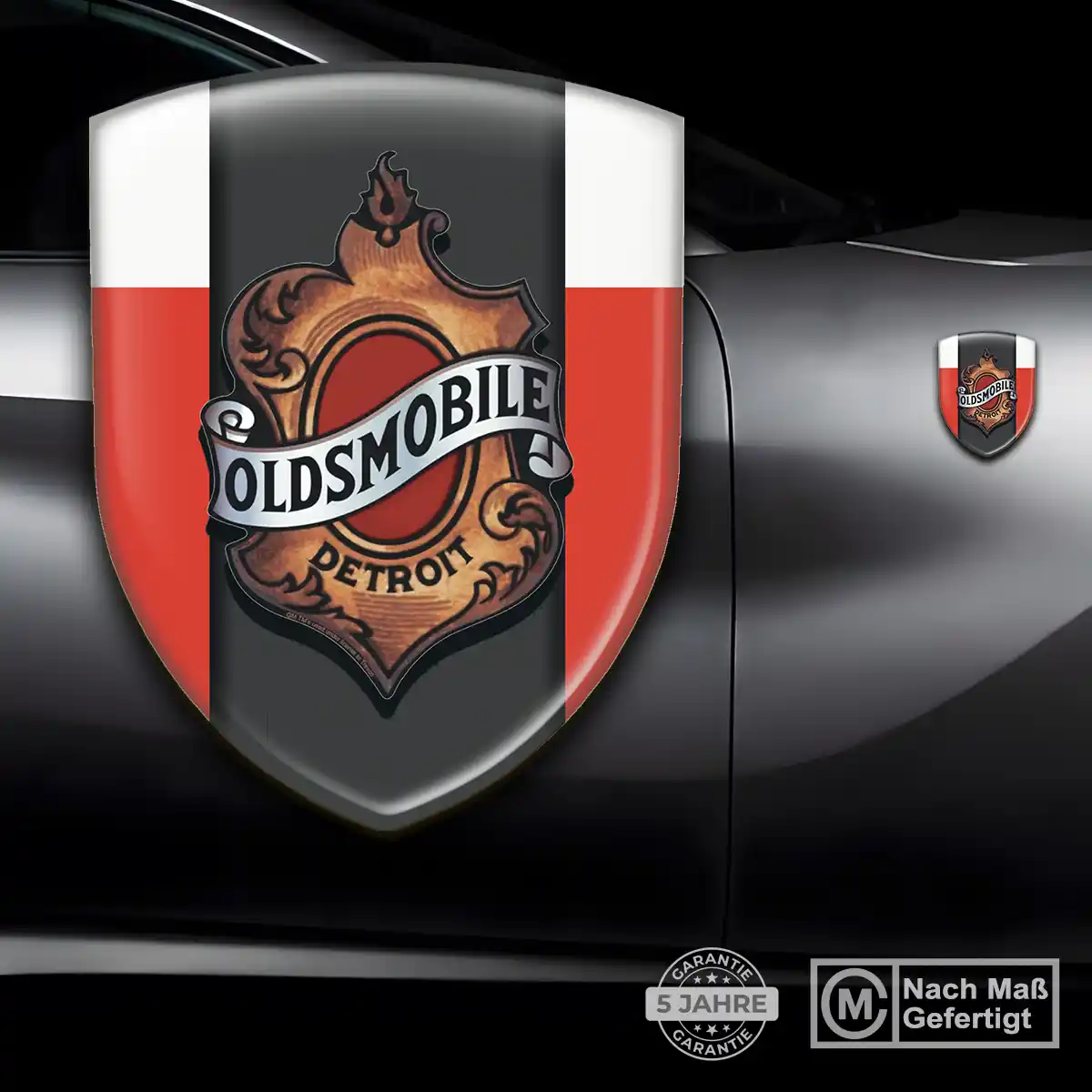 Oldsmobile 3D Gel Aufkleber Edles Design