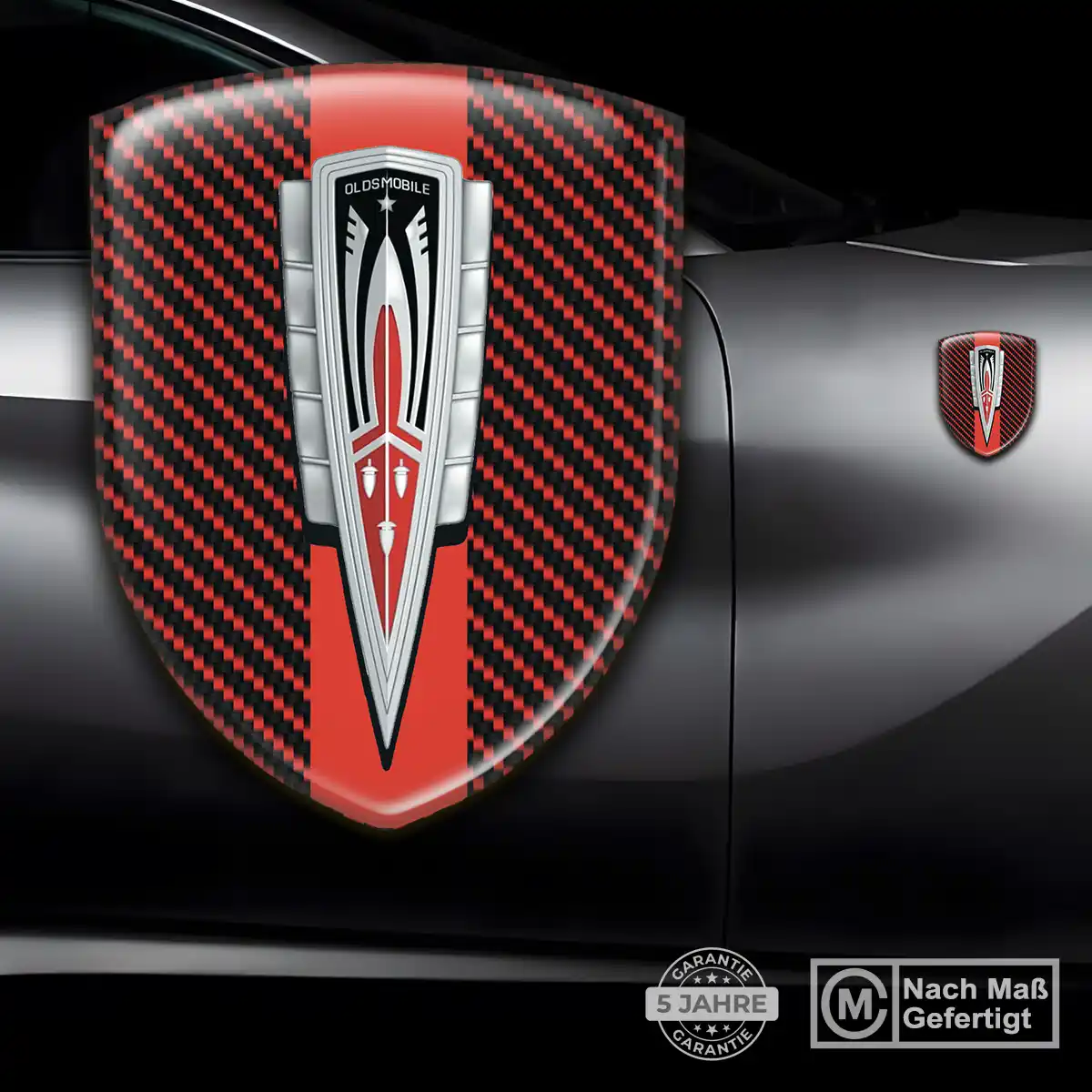 Oldsmobile 3D Gel Aufkleber Elegantes Design