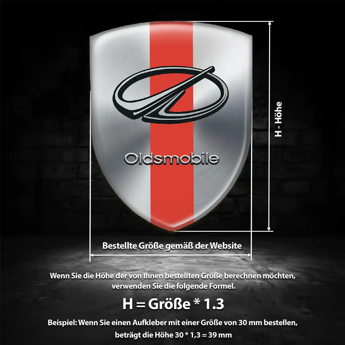 Oldsmobile 3D Gel Aufkleber Emblem Auto Exterieurdesign