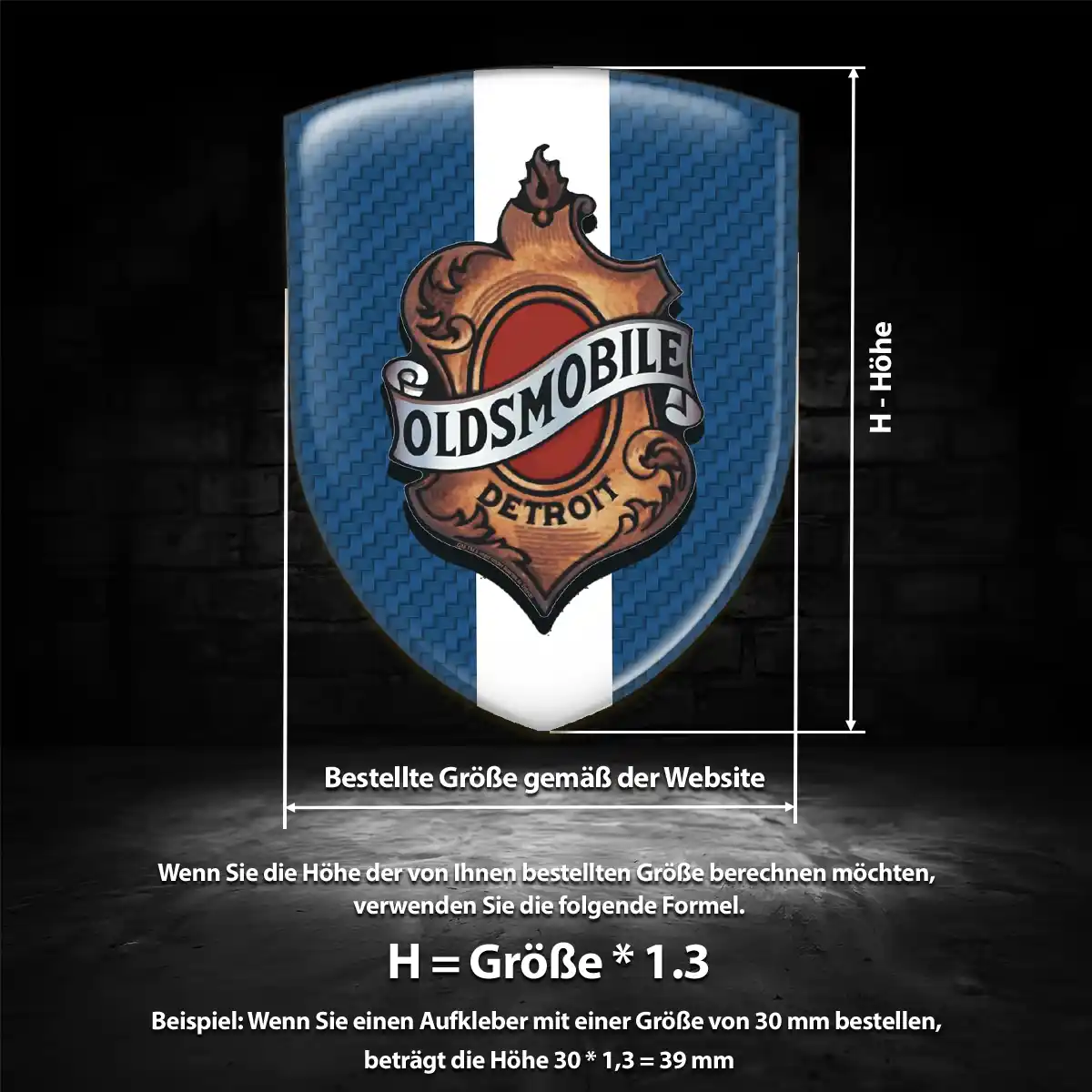 Oldsmobile 3D Gel Aufkleber Emblem Auto Tuningfahrzeug