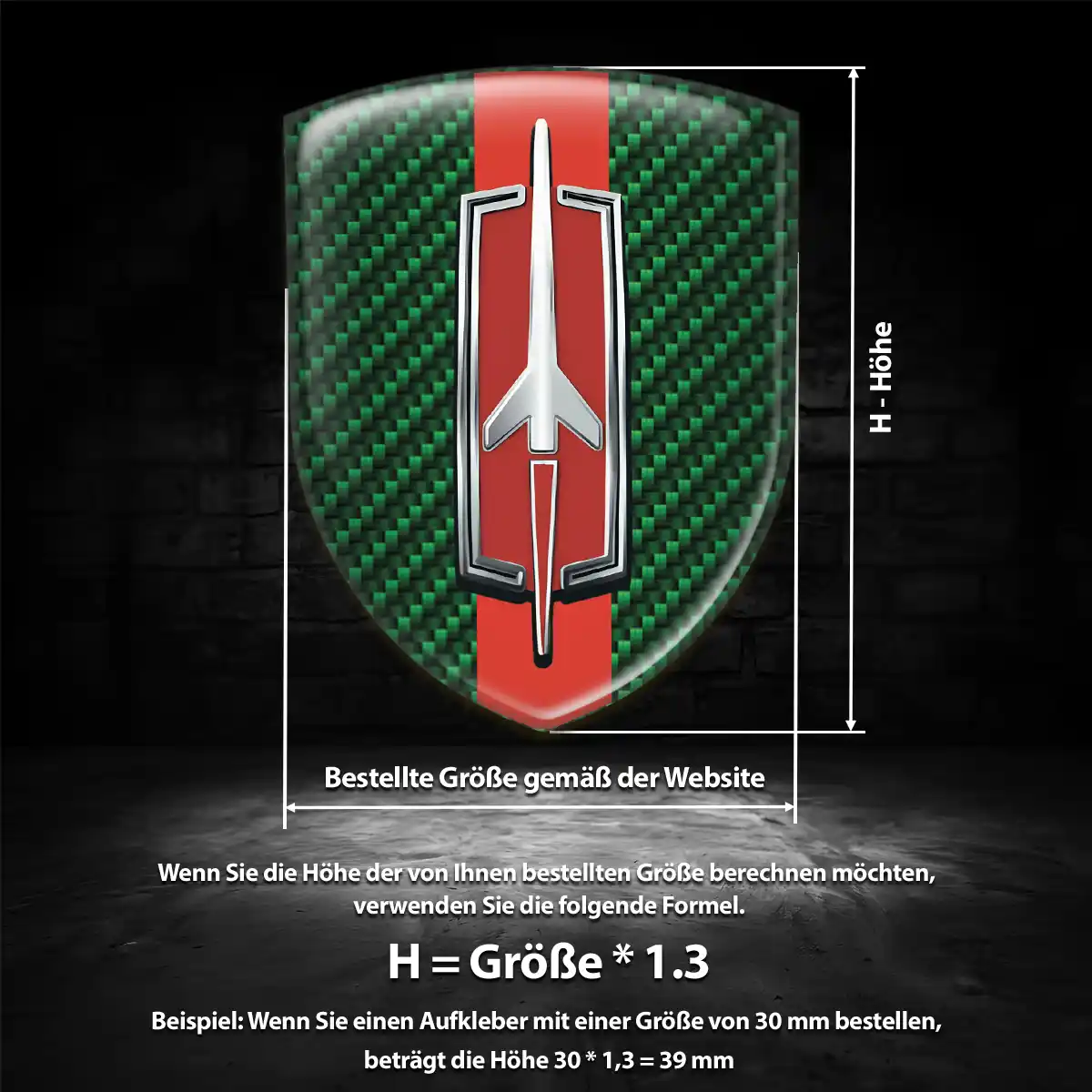 Oldsmobile 3D Gel Aufkleber Emblem Hochwertiges Harz