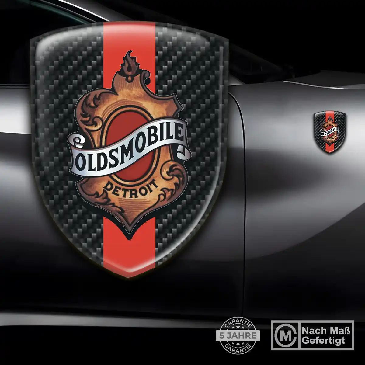 Oldsmobile 3D Gel Aufkleber Emblem Interieurdesign