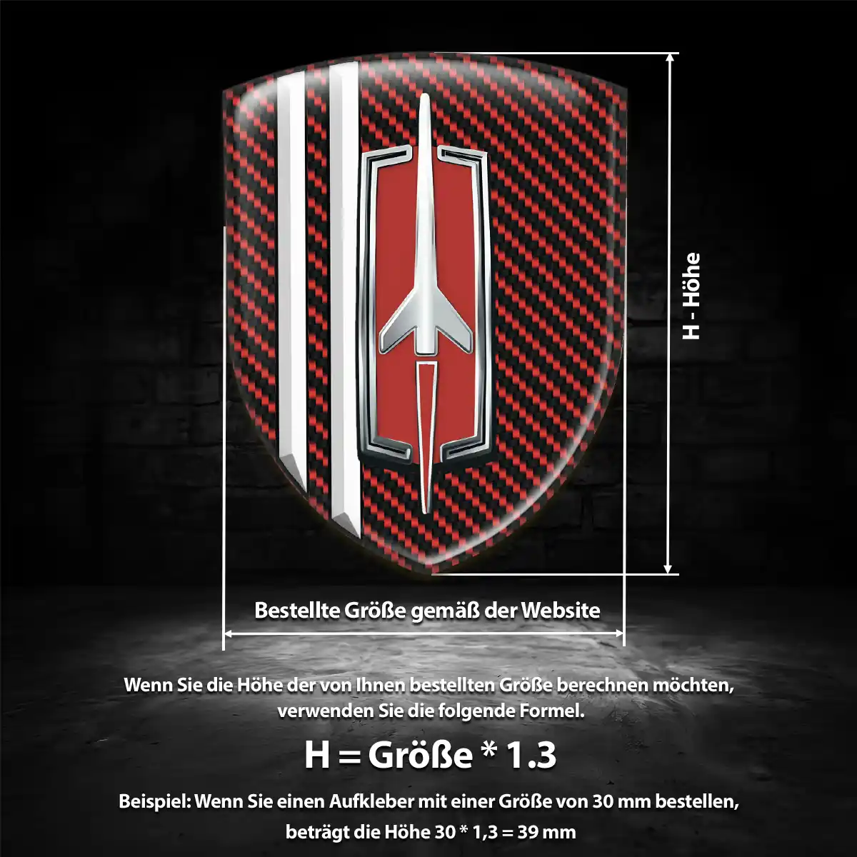 Oldsmobile 3D Gel Aufkleber Emblem Luxus-Edition