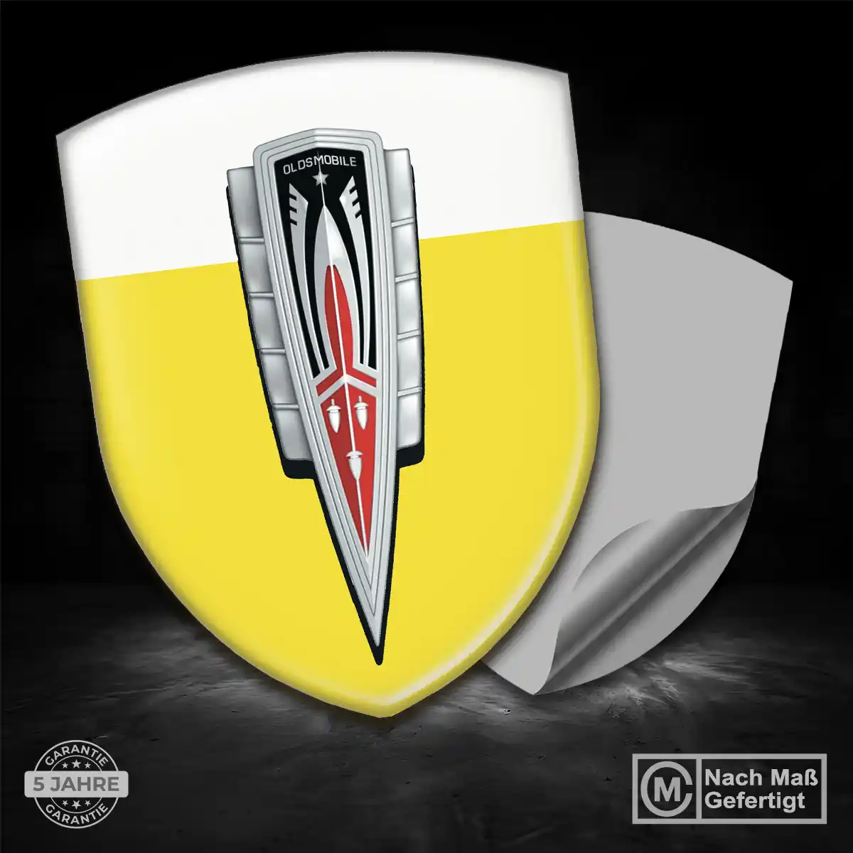 Oldsmobile 3D Gel Aufkleber Emblem Markenedition