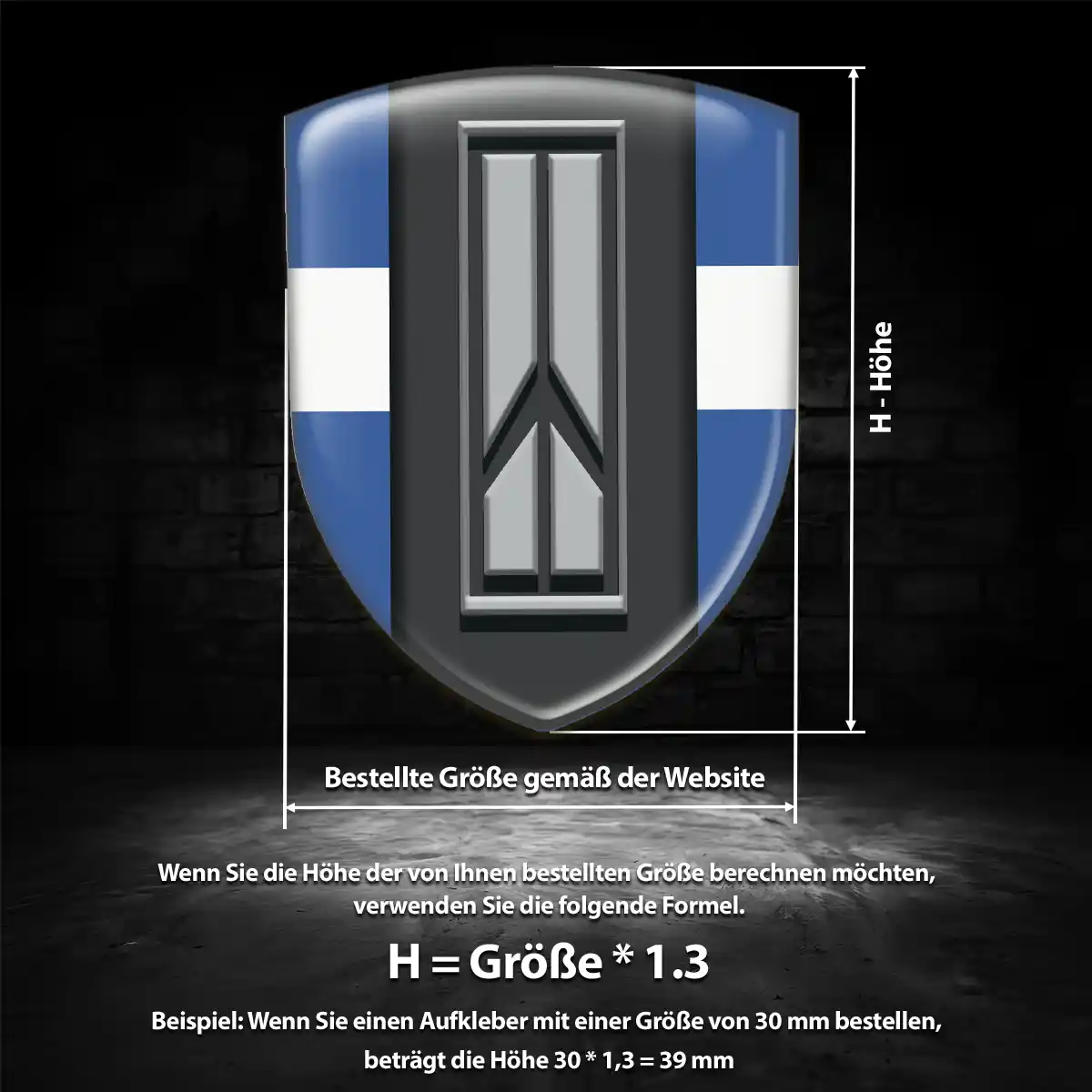 Oldsmobile 3D Gel Aufkleber Emblem Modernes Design