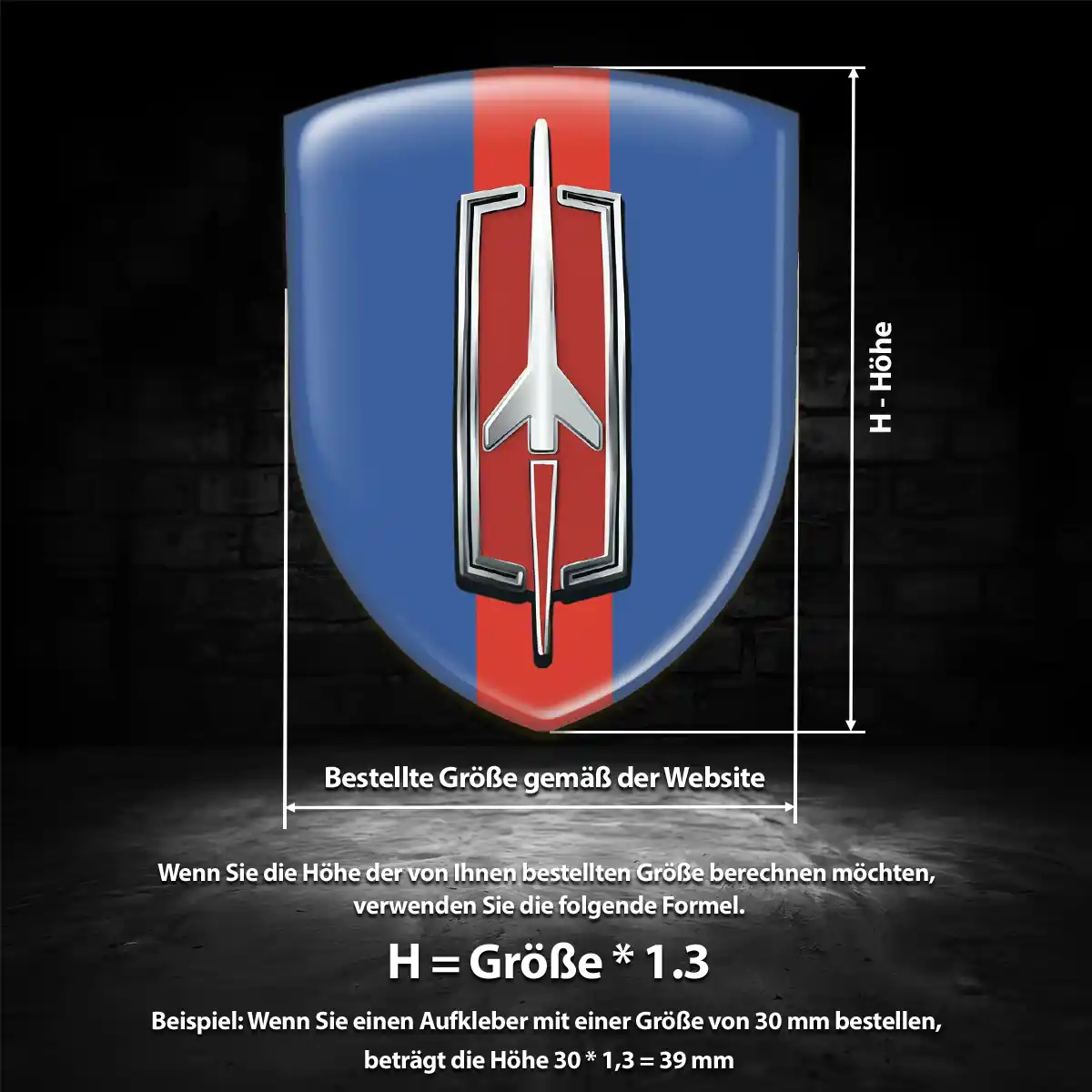 Oldsmobile 3D Gel Aufkleber Emblem Premium-Edition