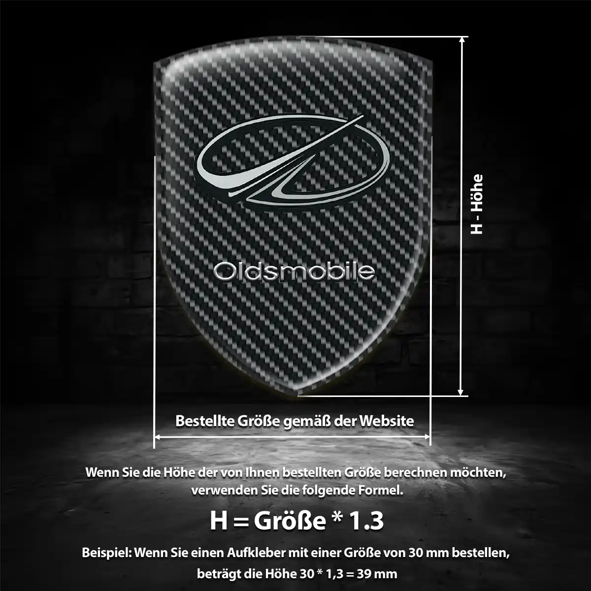 Oldsmobile 3D Gel Aufkleber Embleme Auto Exterieurdesign