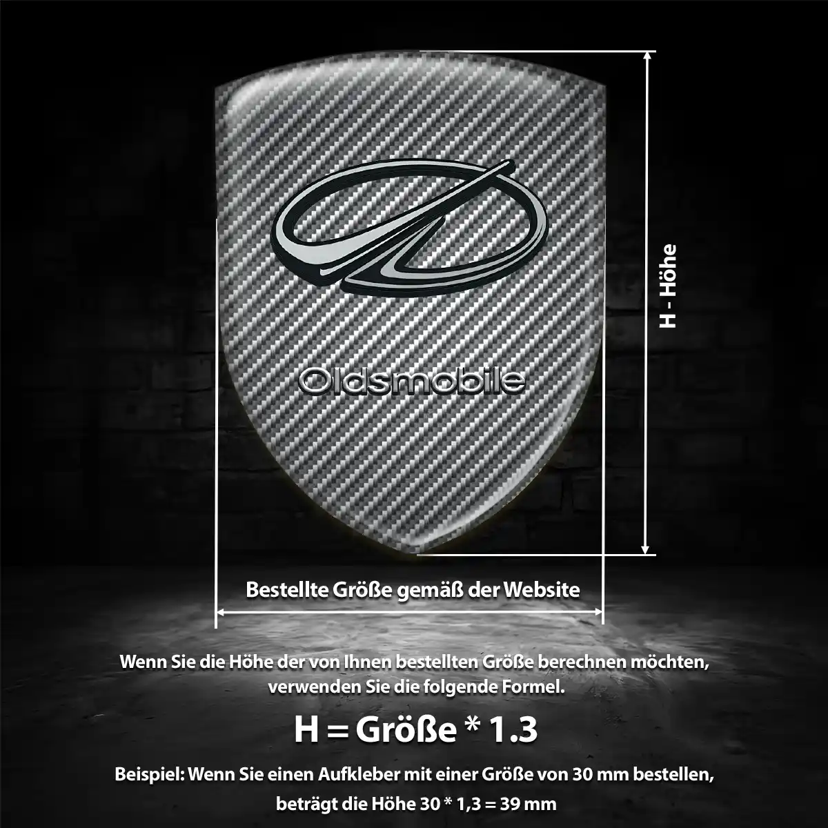 Oldsmobile 3D Gel Aufkleber Embleme Auto Limitierte Auflage