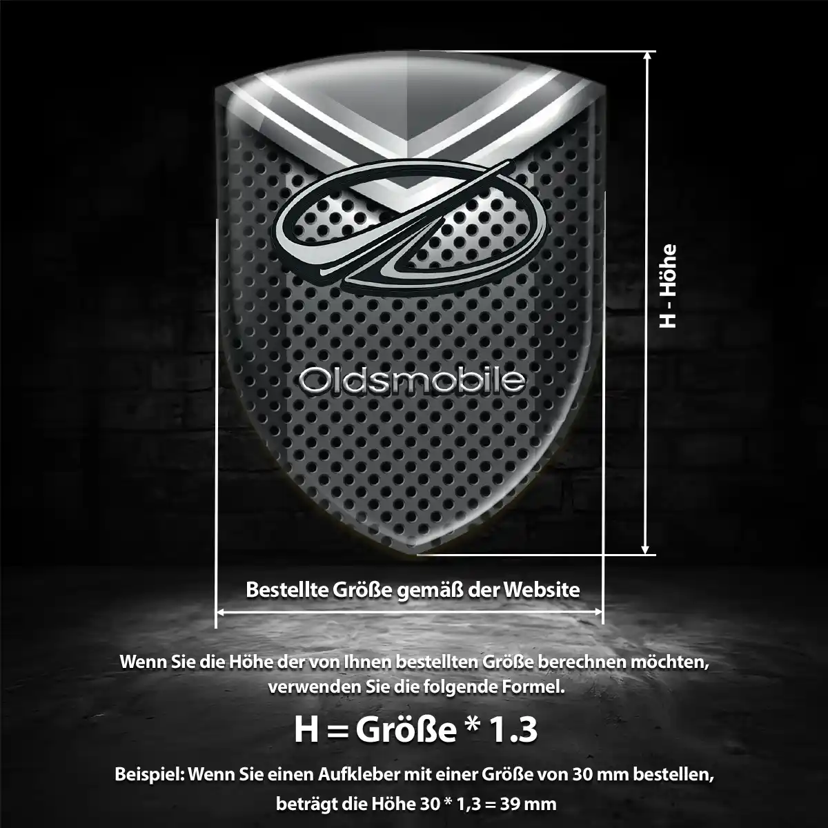 Oldsmobile 3D Gel Aufkleber Embleme Auto Modernes Design