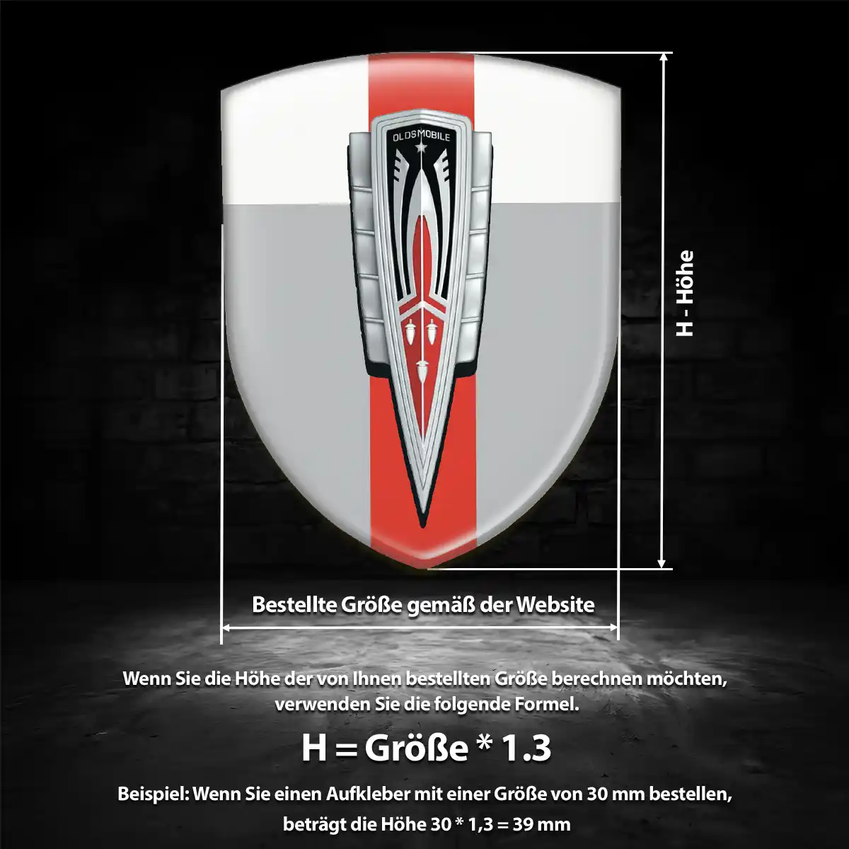 Oldsmobile 3D Gel Aufkleber Embleme Auto Premiumqualität