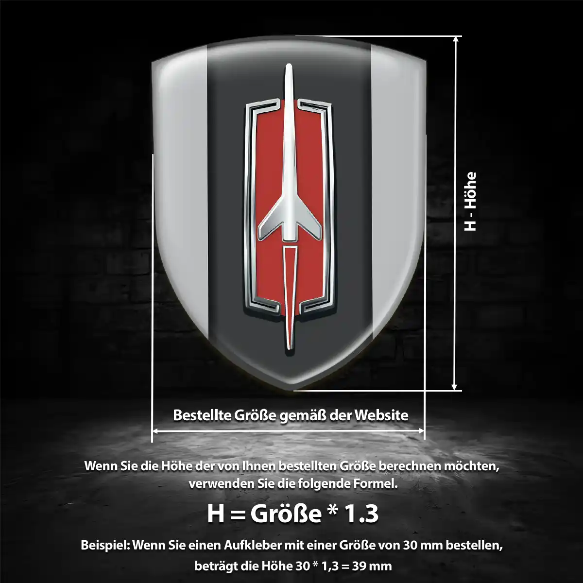 Oldsmobile 3D Gel Aufkleber Embleme Markenedition