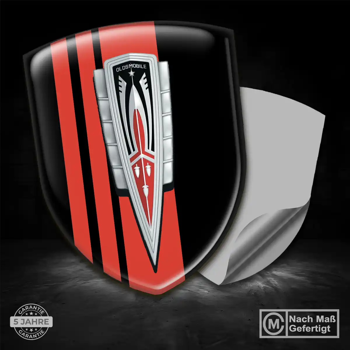 Oldsmobile 3D Gel Aufkleber Embleme Modernes Design