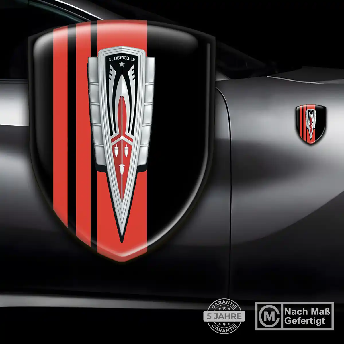 Oldsmobile 3D Gel Aufkleber Embleme Modernes Design