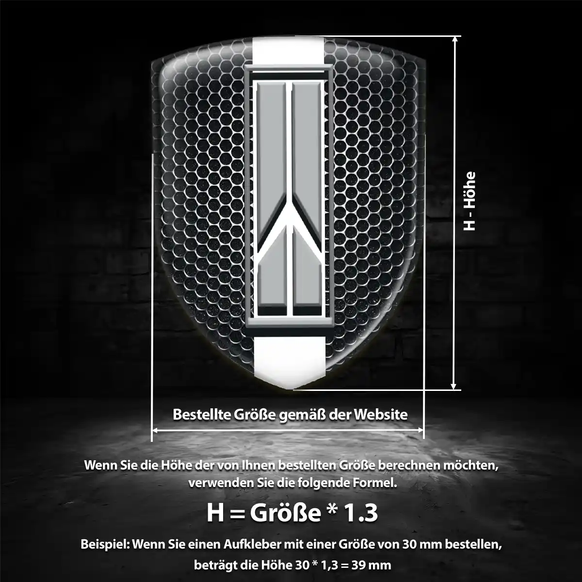 Oldsmobile 3D Gel Aufkleber Hochwertiges Harz