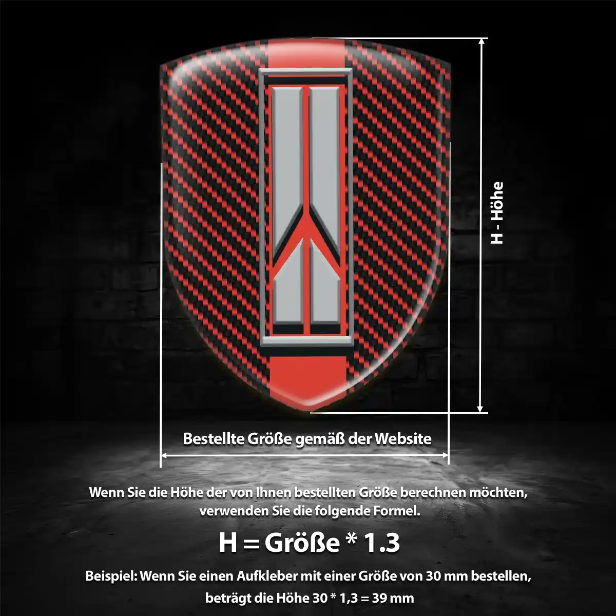Oldsmobile 3D Gel Aufkleber Interieurdesign