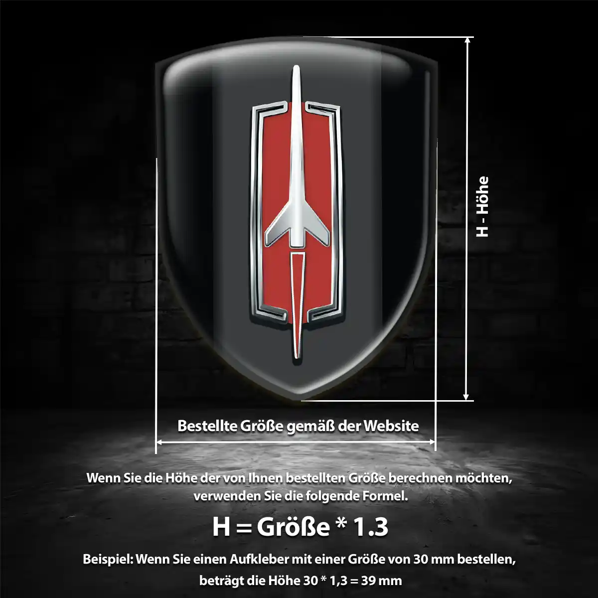 Oldsmobile 3D Gel Aufkleber Limitierte Auflage
