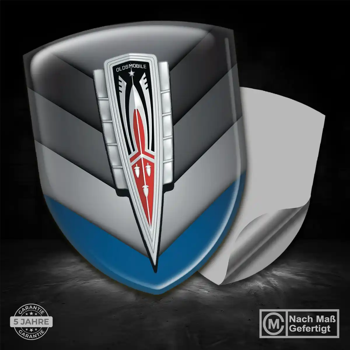 Oldsmobile 3D Gel Aufkleber Silikon Anspruchsvolles Design