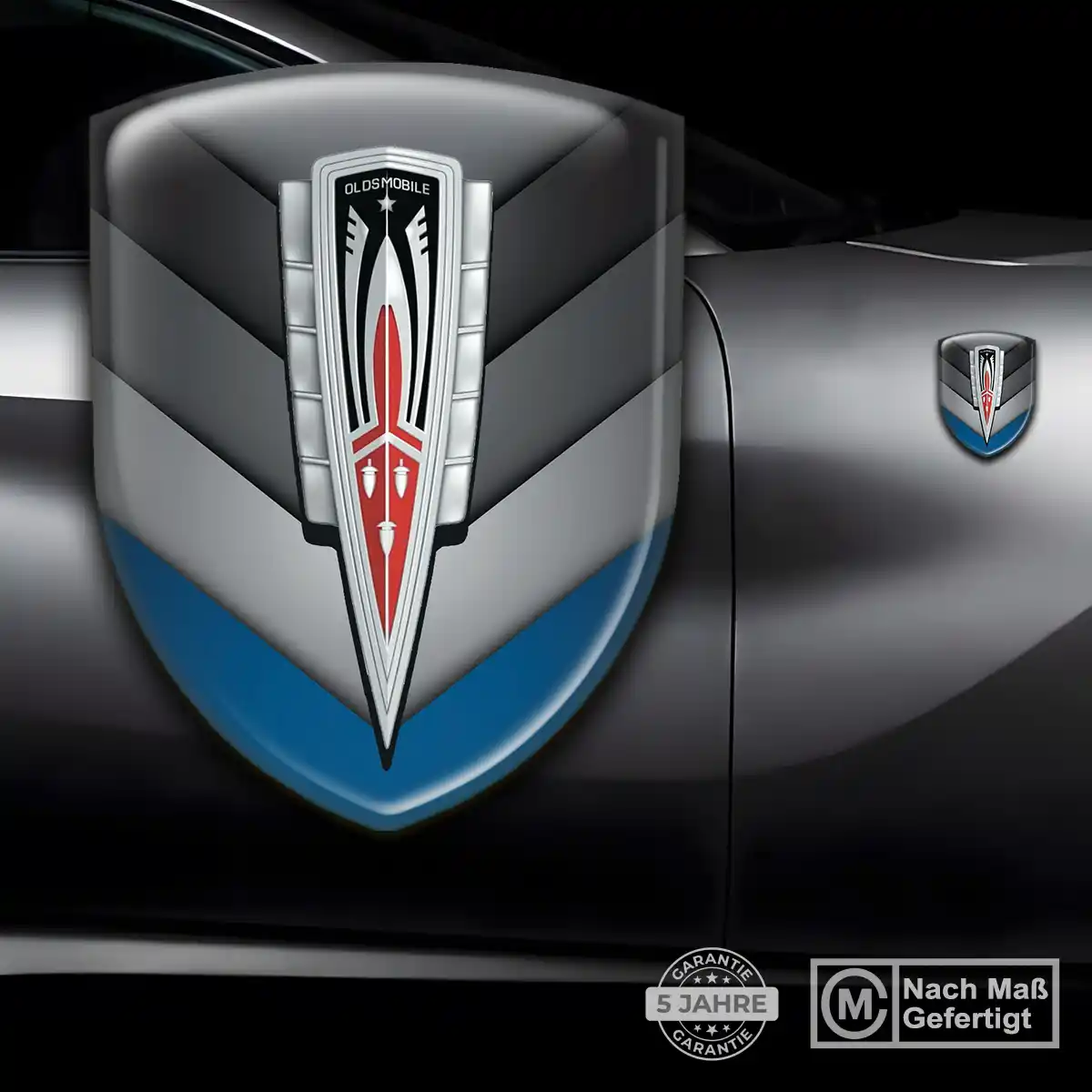 Oldsmobile 3D Gel Aufkleber Silikon Anspruchsvolles Design