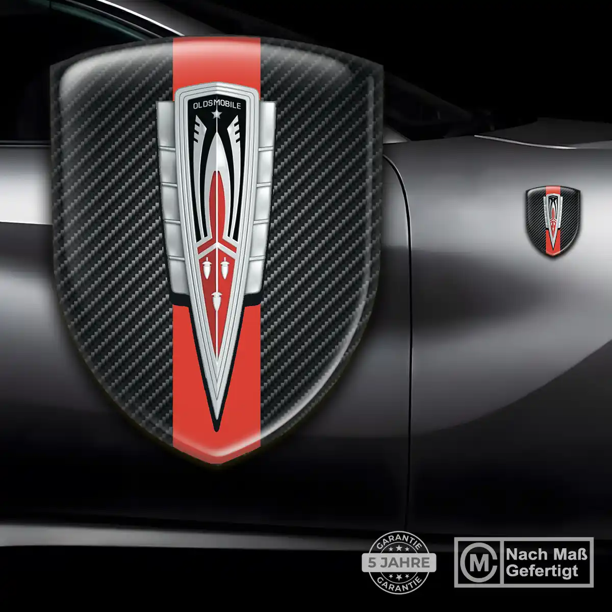 Oldsmobile 3D Gel Aufkleber Silikon Ausdrucksstarkes Design