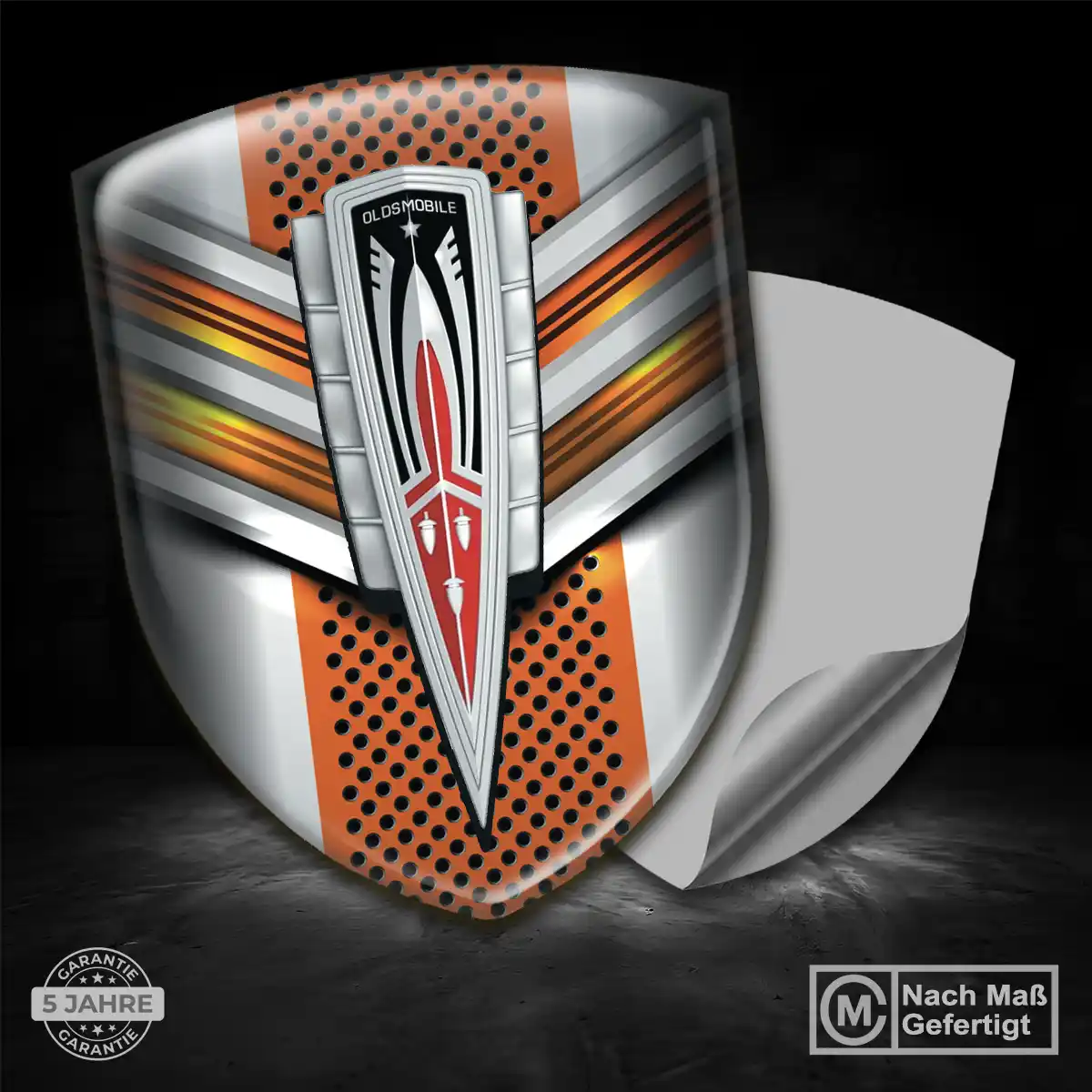 Oldsmobile 3D Gel Aufkleber Silikon Auto Exterieurdesign
