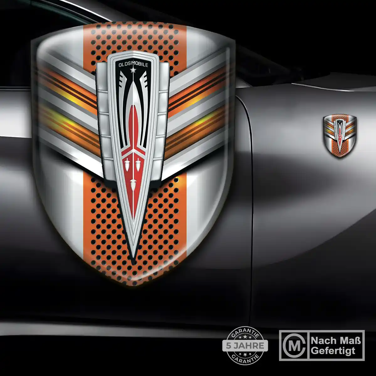 Oldsmobile 3D Gel Aufkleber Silikon Auto Exterieurdesign