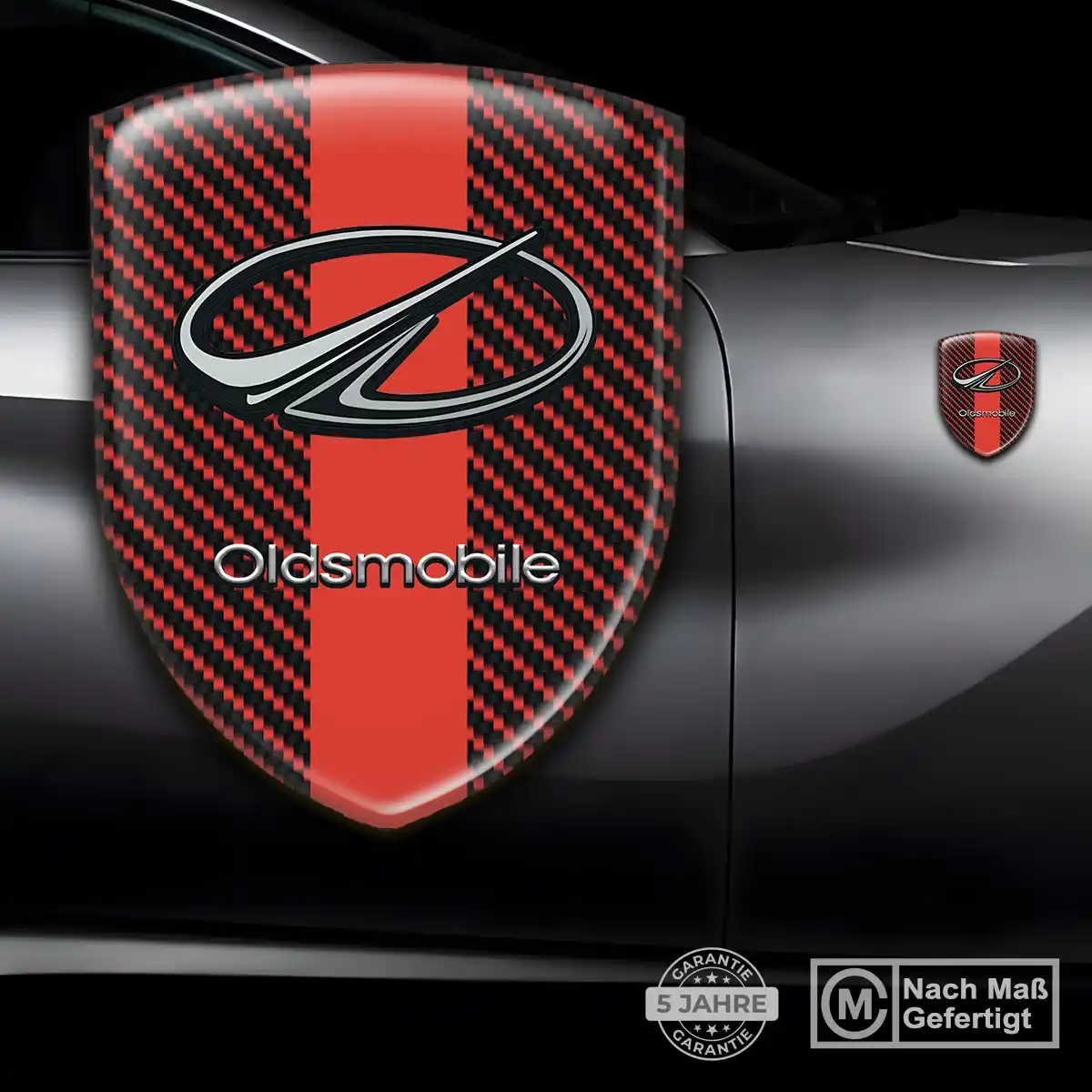 Oldsmobile 3D Gel Aufkleber Silikon Auto Hochwertiges Harz