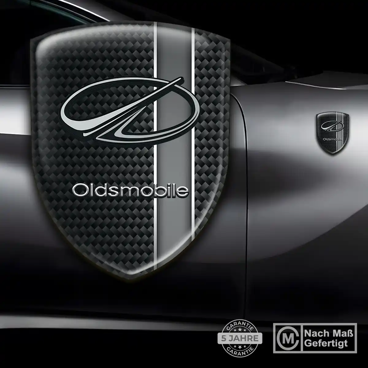 Oldsmobile 3D Gel Aufkleber Silikon Markenedition