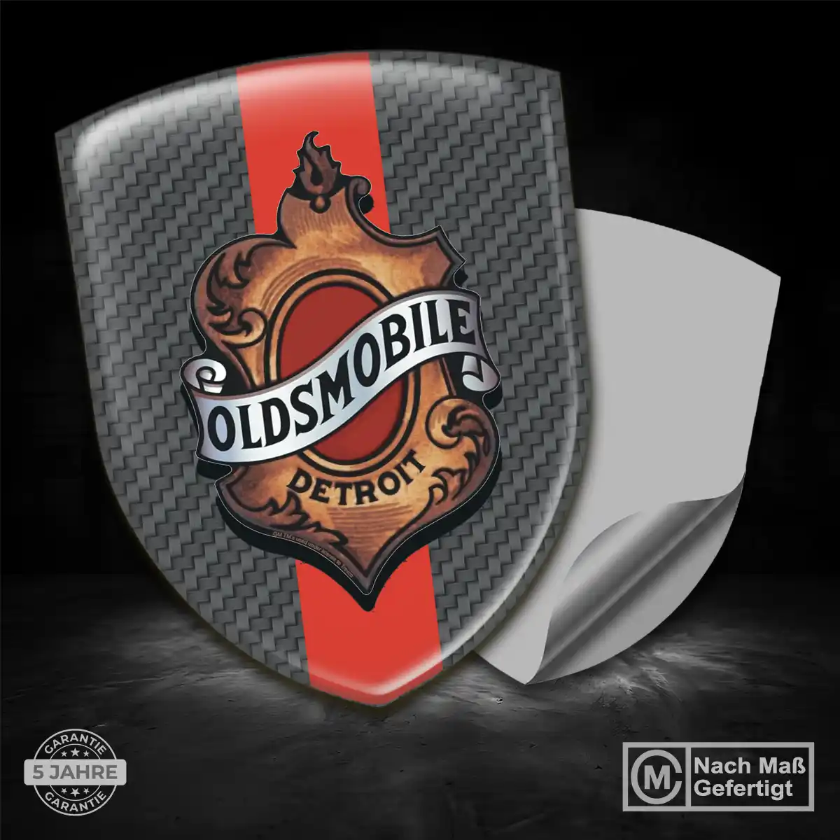 Oldsmobile 3D Gel Aufkleber Silikon Stilvolles Design