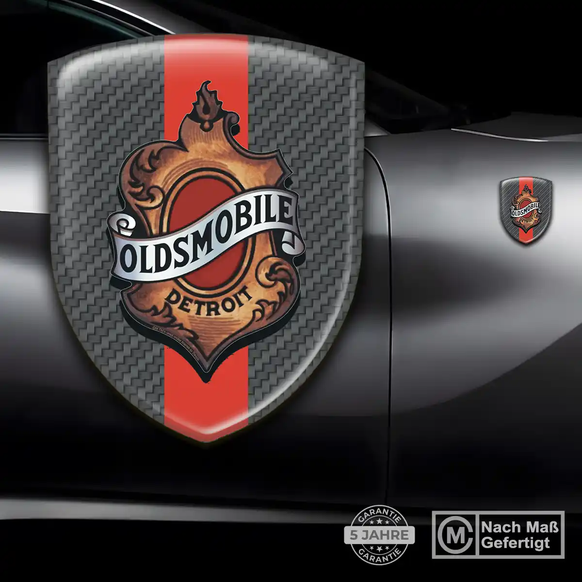 Oldsmobile 3D Gel Aufkleber Silikon Stilvolles Design