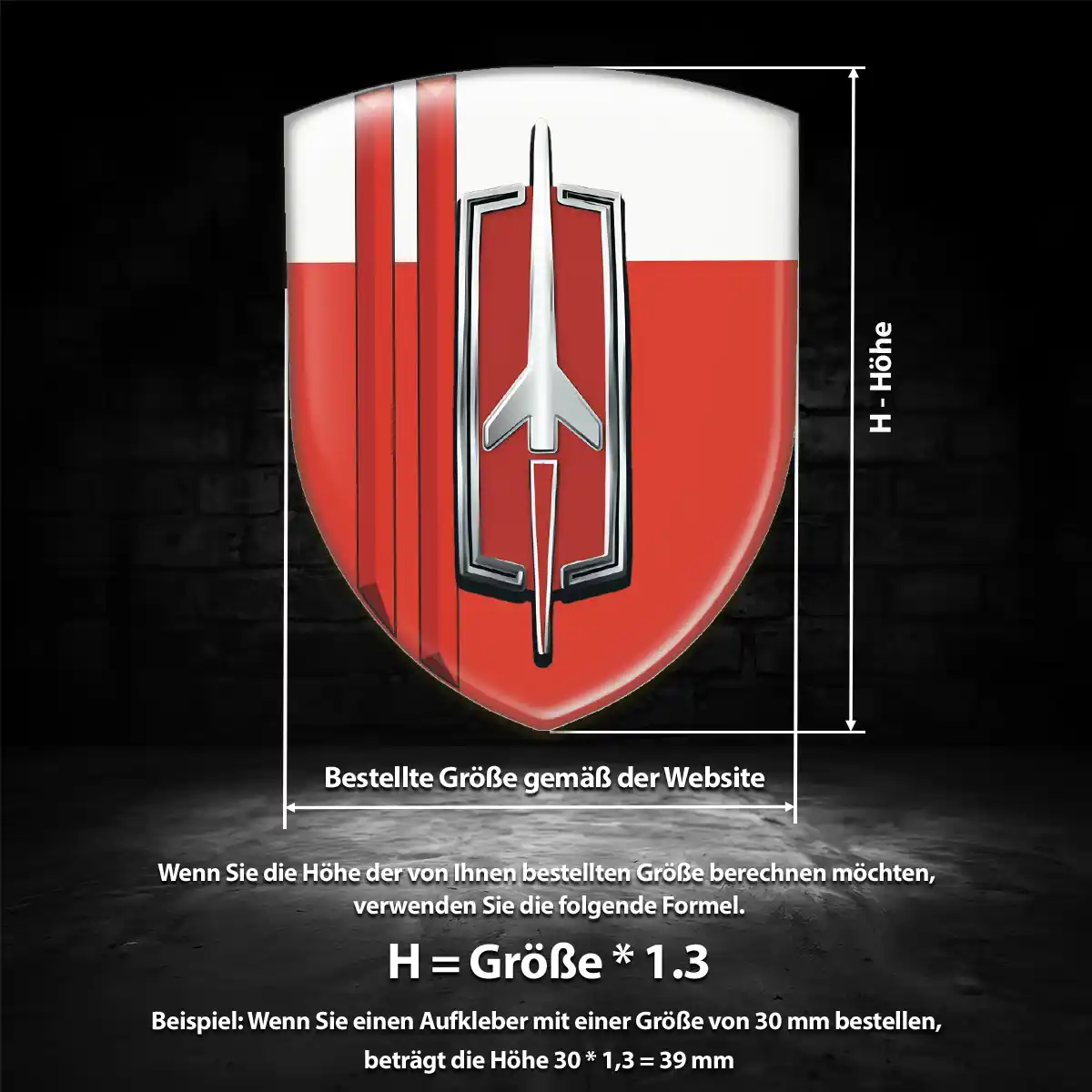 Oldsmobile 3D Gel Aufkleber Stilvolles Design