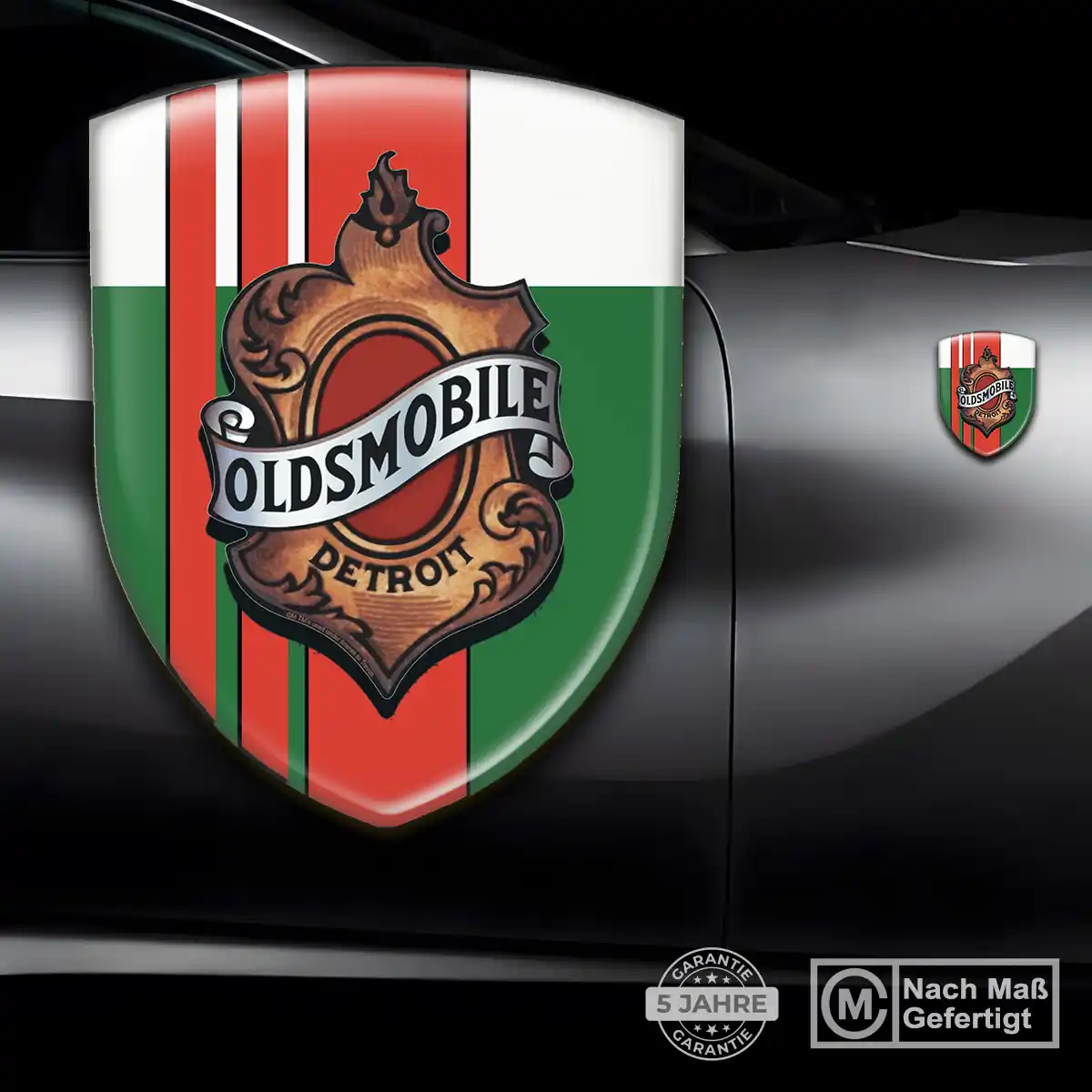 Oldsmobile 3D Gel Aufkleber Wappen Auto Hochwertiges Harz