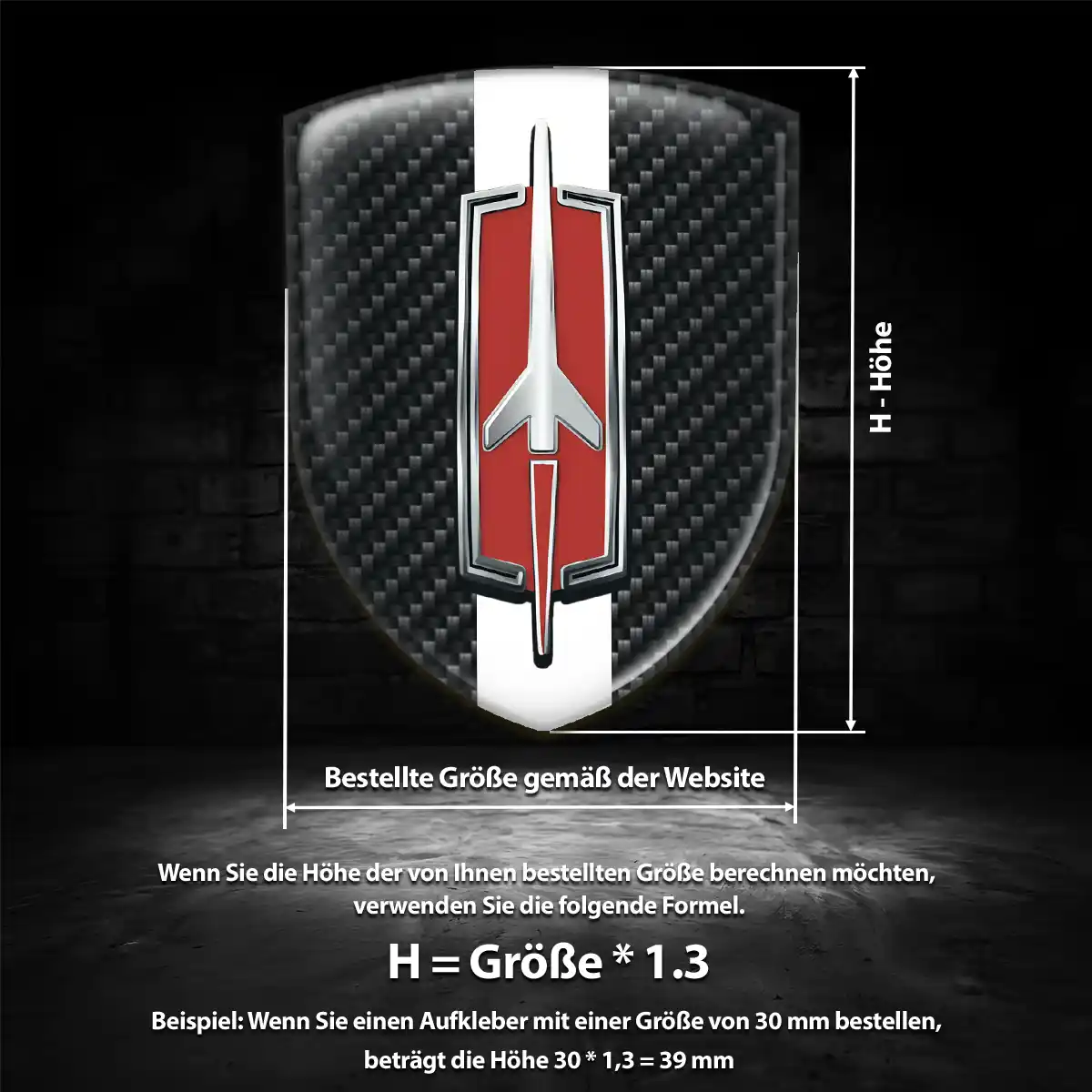 Oldsmobile 3D Gel Aufkleber Wappen Auto Limitierte Auflage