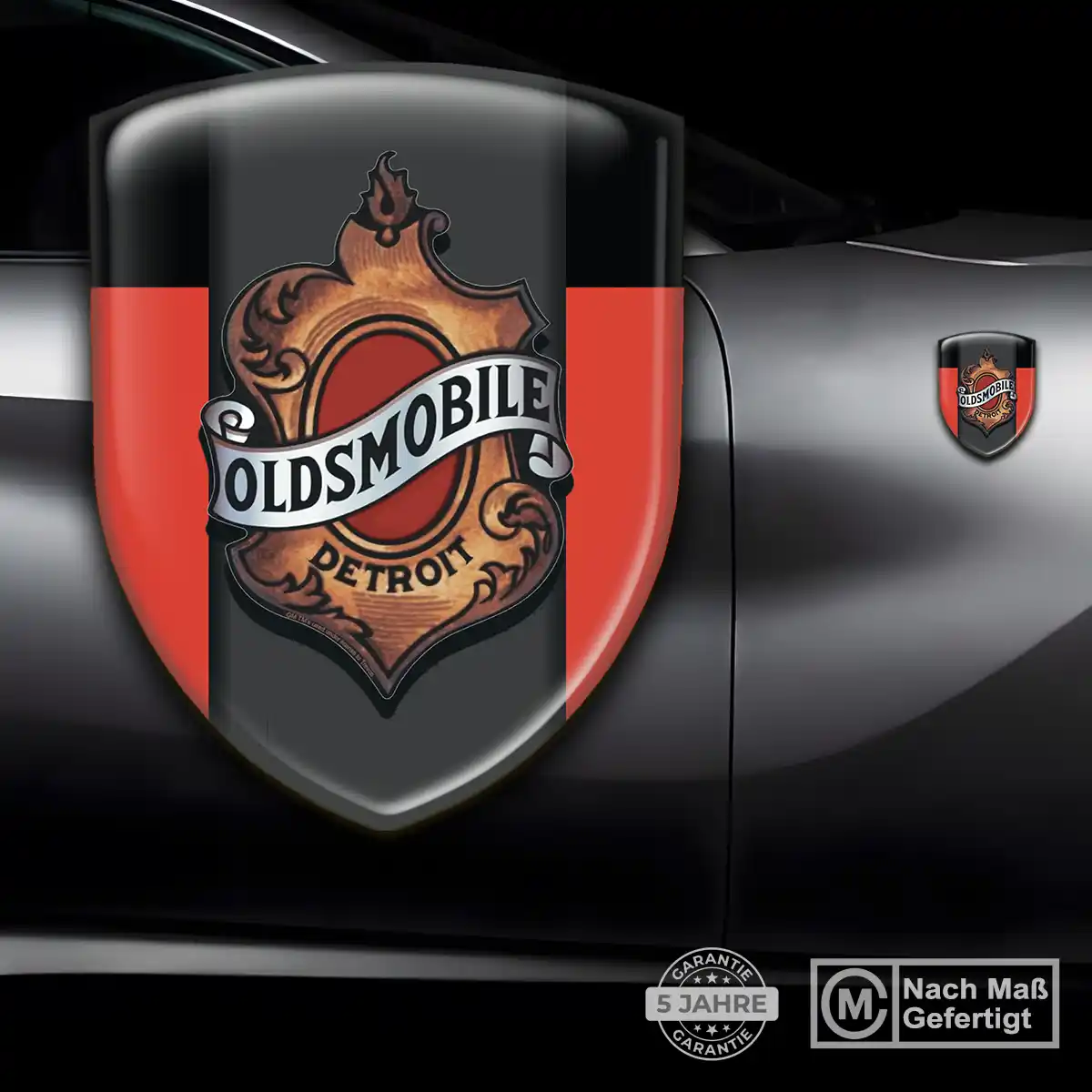 Oldsmobile 3D Gel Aufkleber Wappen Auto Modernes Design