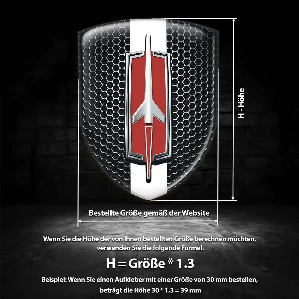 Oldsmobile 3D Gel Aufkleber Wappen Auto Tuningfahrzeug