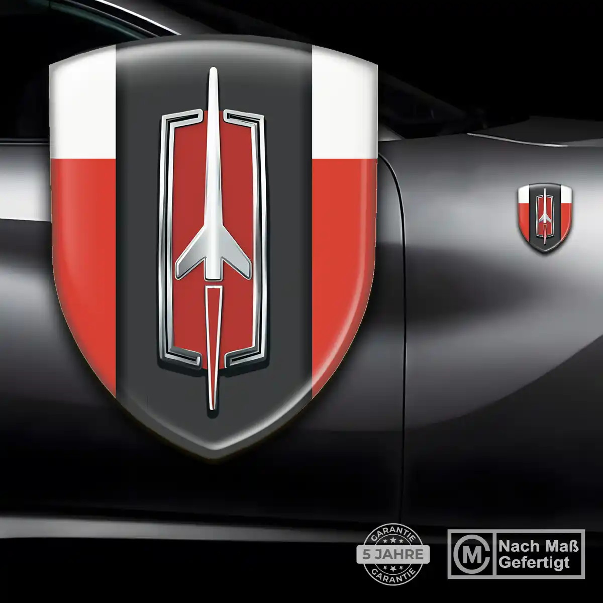 Oldsmobile 3D Gel Aufkleber Wappen Edles Design