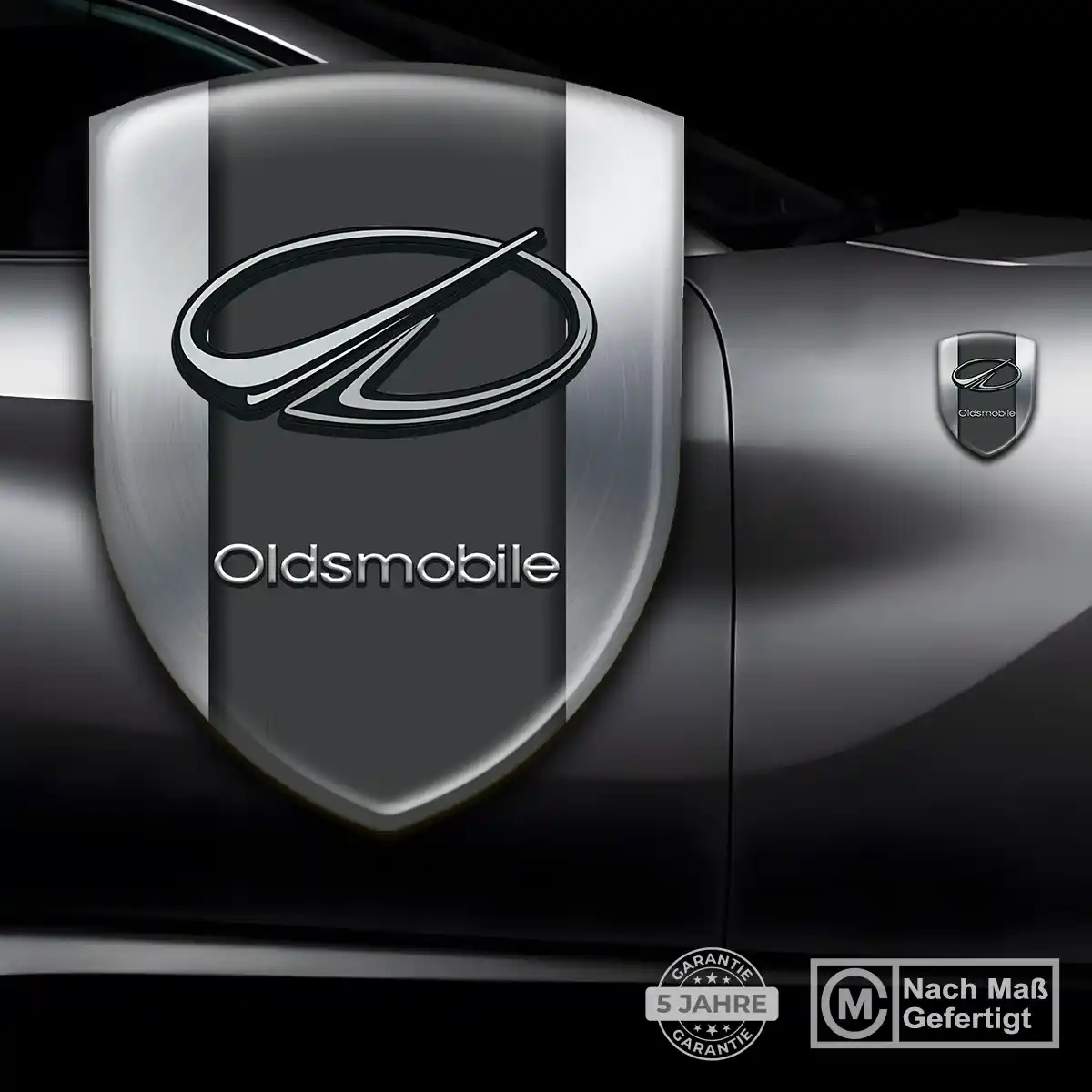 Oldsmobile 3D Gel Aufkleber Wappen Elegantes Design