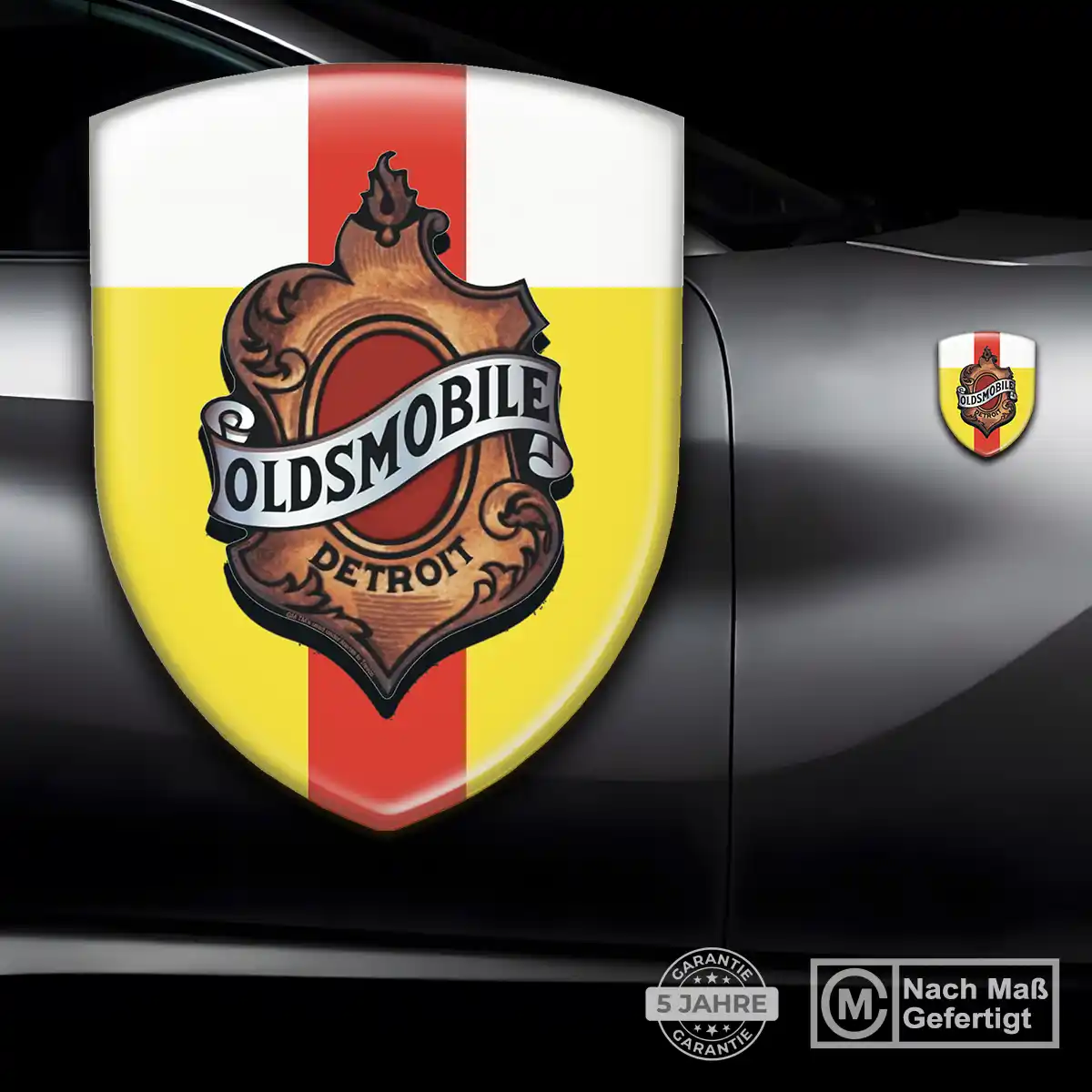 Oldsmobile 3D Gel Aufkleber Wappen Exterieurdesign