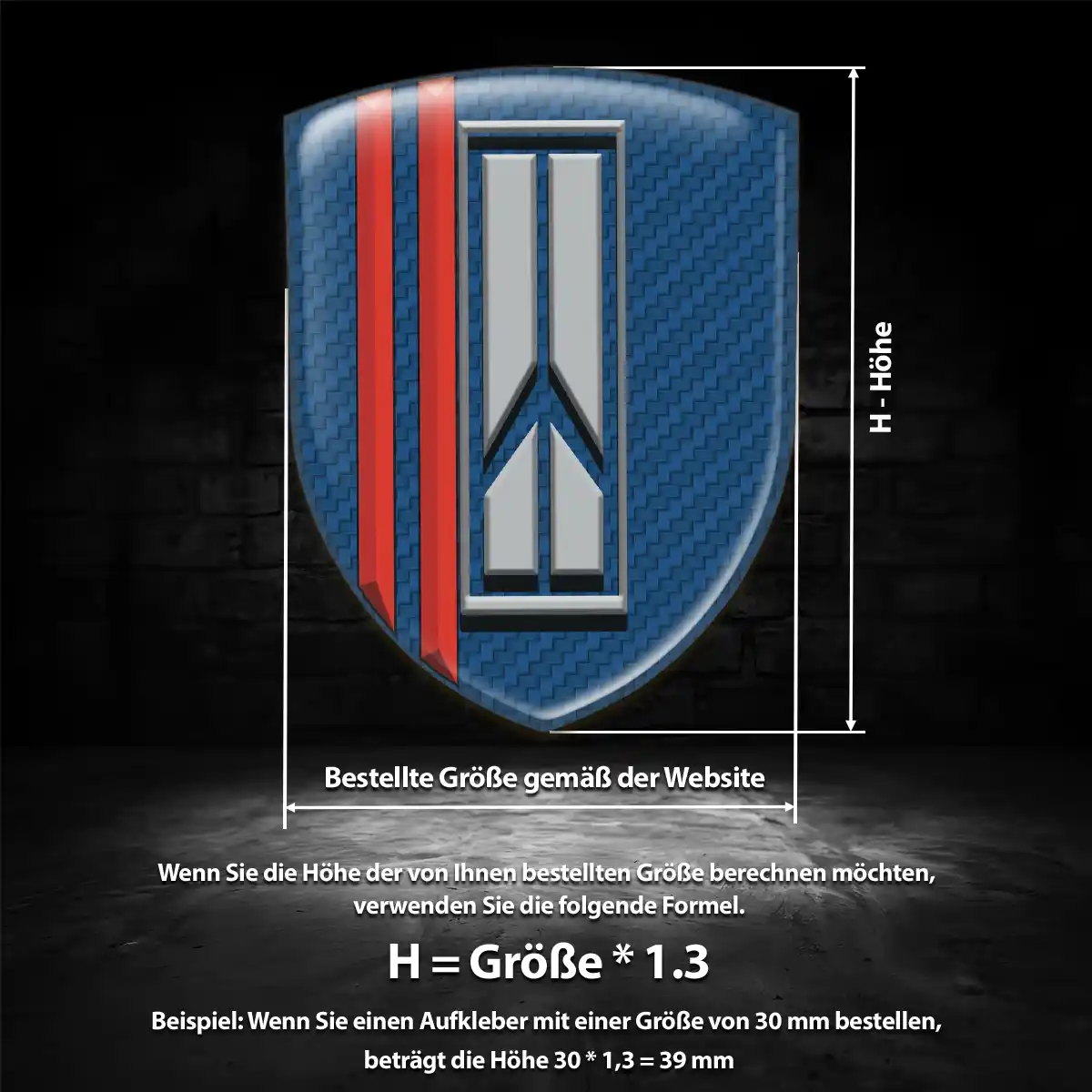 Oldsmobile 3D Gel Aufkleber Wappen Limitierte Auflage
