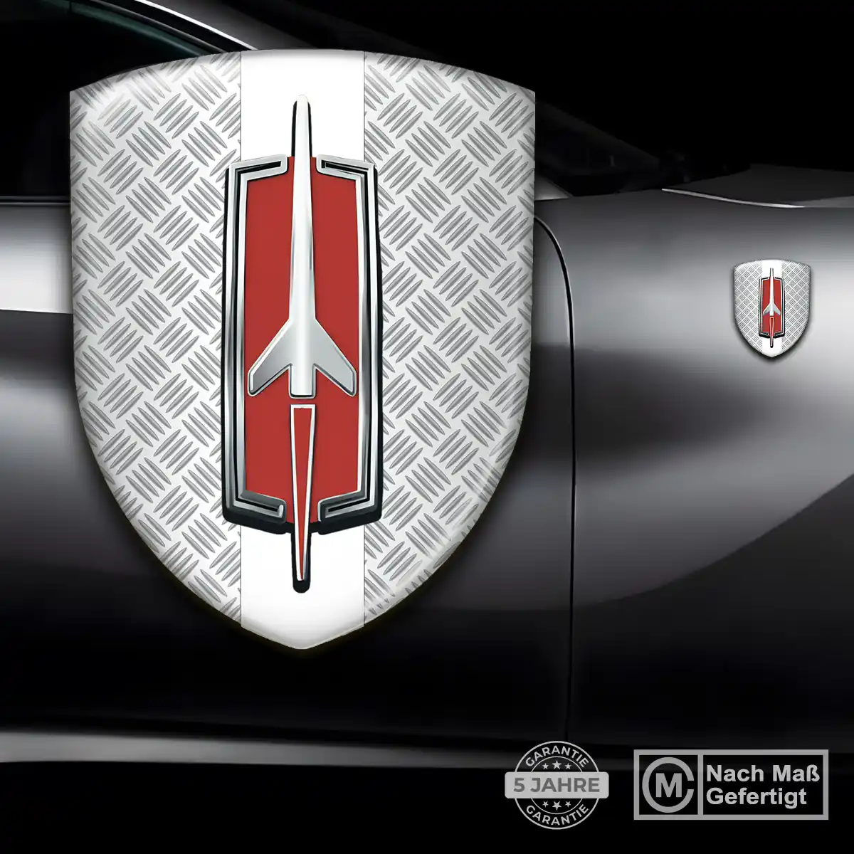 Oldsmobile 3D Gel Aufkleber Wappen Markenedition