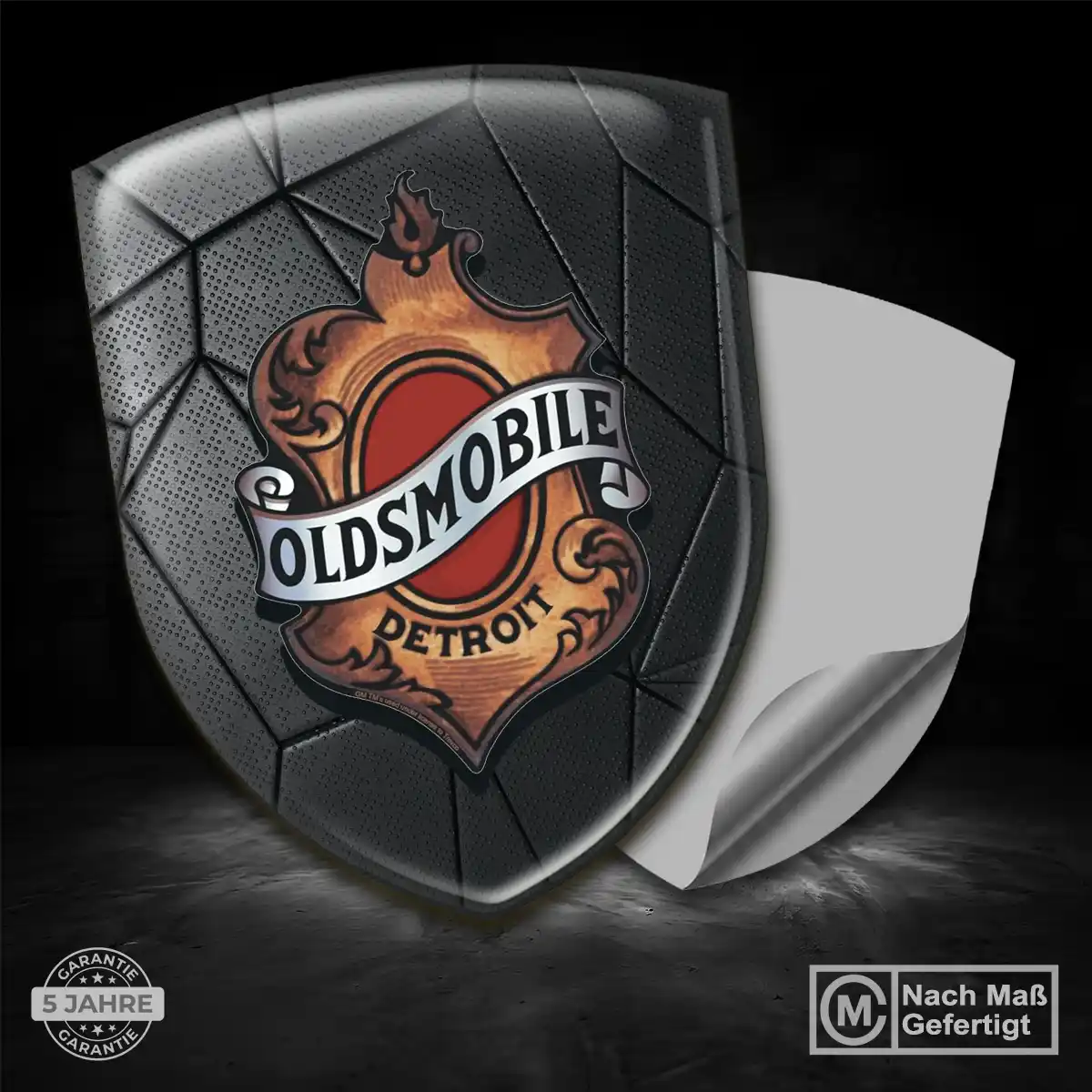 Oldsmobile 3D Gel Aufkleber Wappen Premium-Edition