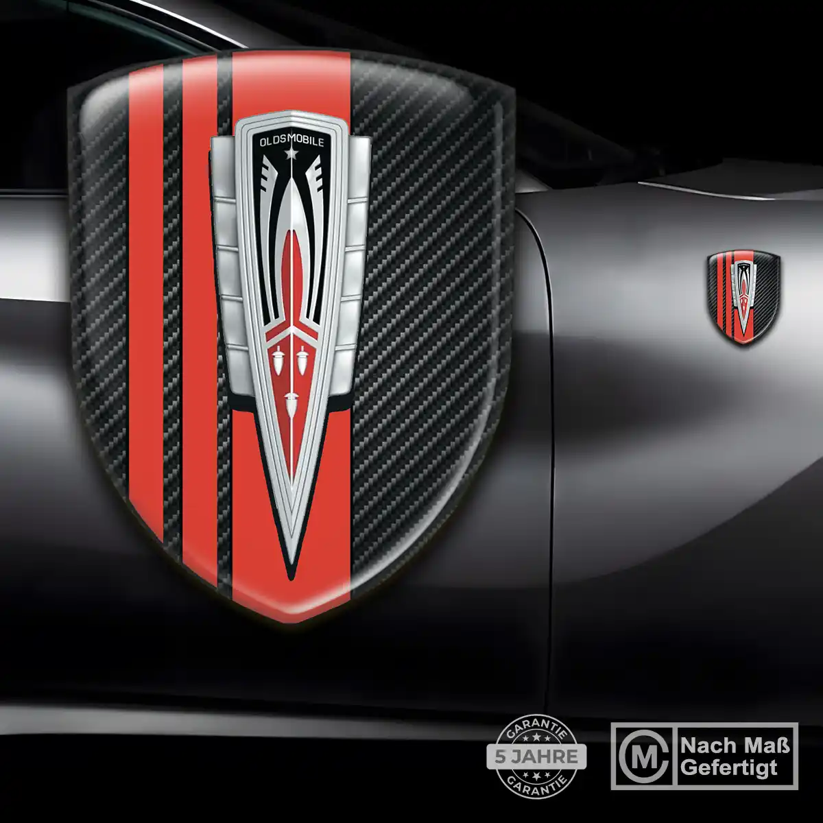 Oldsmobile 3D Gel Aufkleber Wappen Stilvolles Design