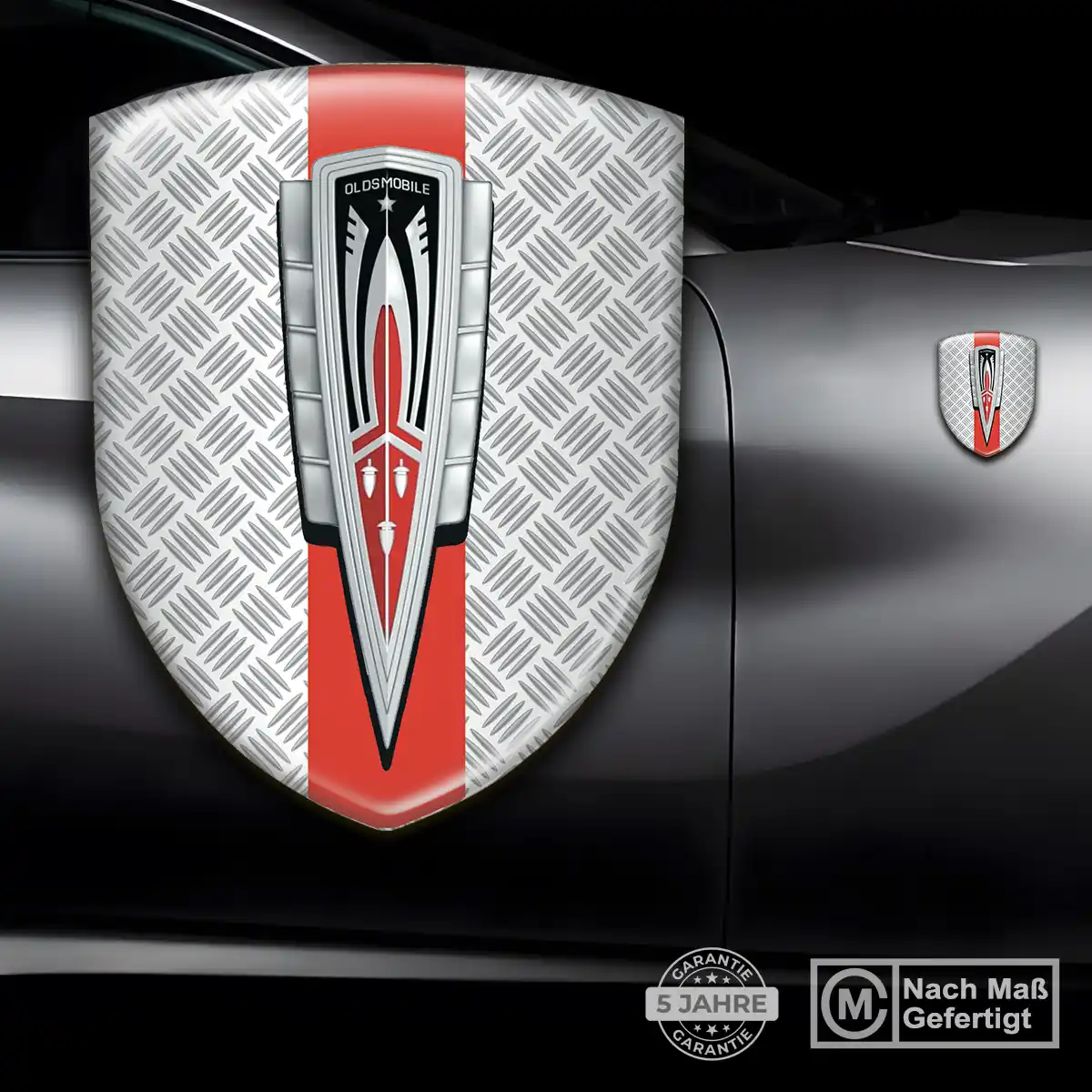 Oldsmobile 3D Gel Aufkleber Wappen Tuningfahrzeug