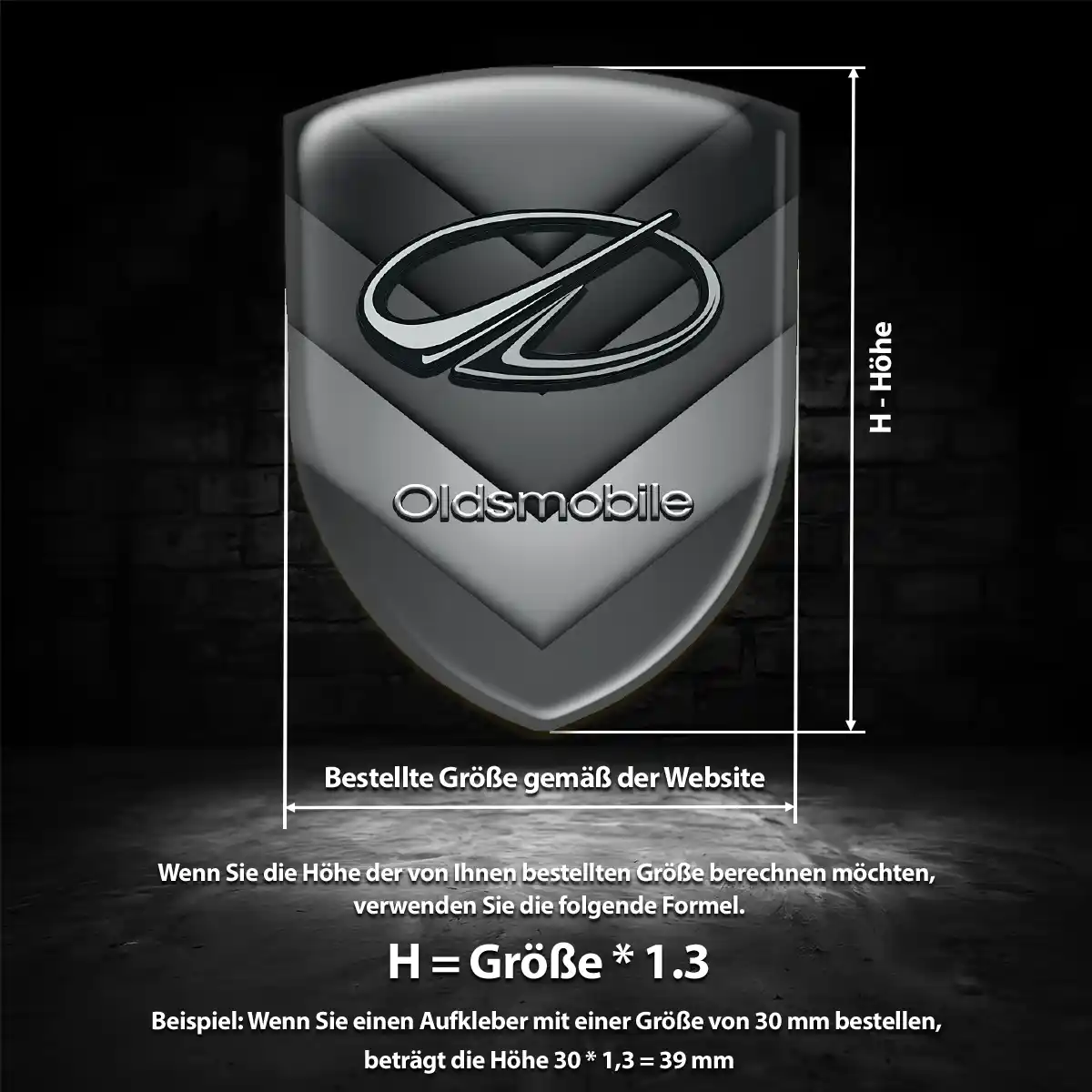 Oldsmobile Aufkleber 3D Gel Emblem Auto Tuningfahrzeug