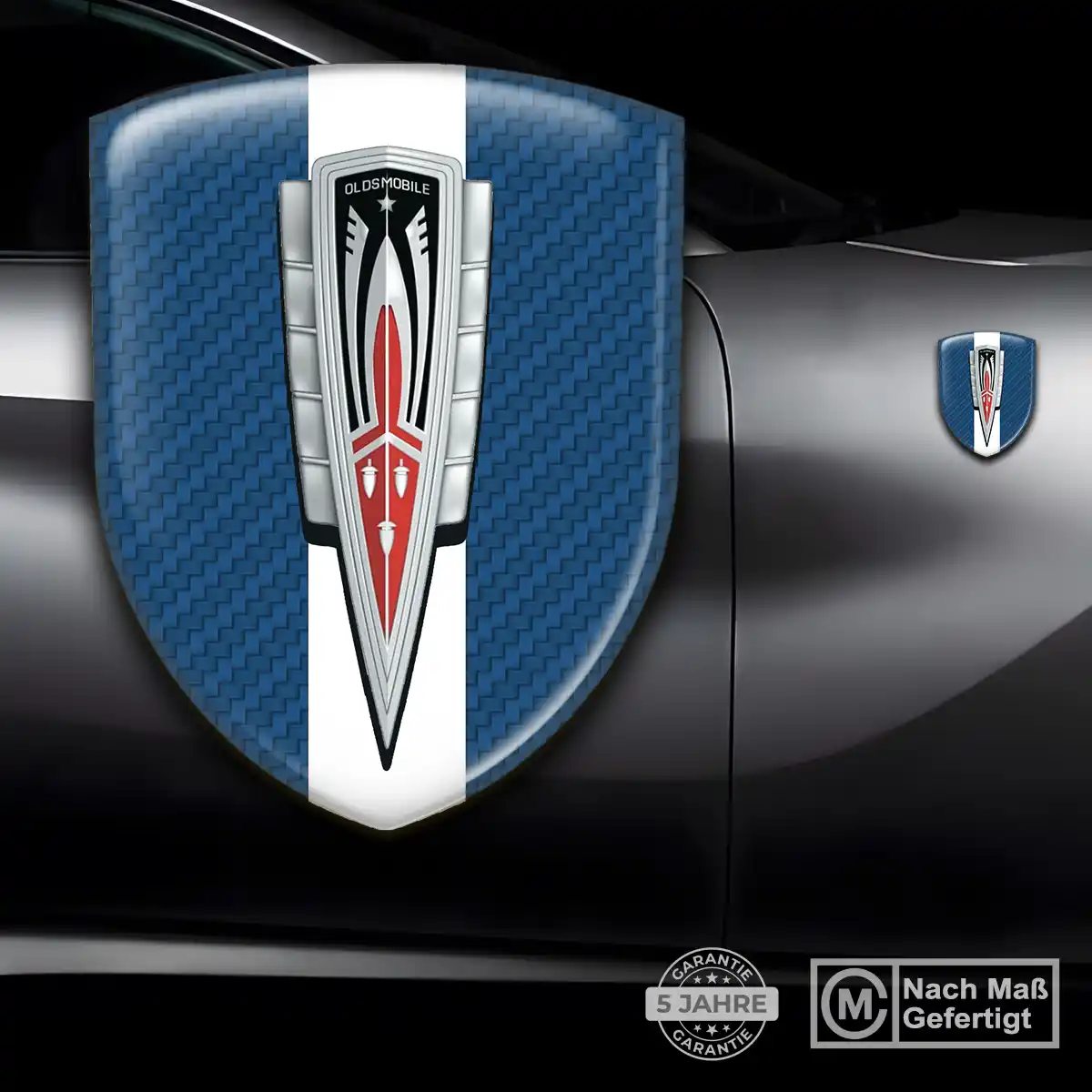 Oldsmobile Aufkleber 3D Gel Emblem Hochwertiges Harz