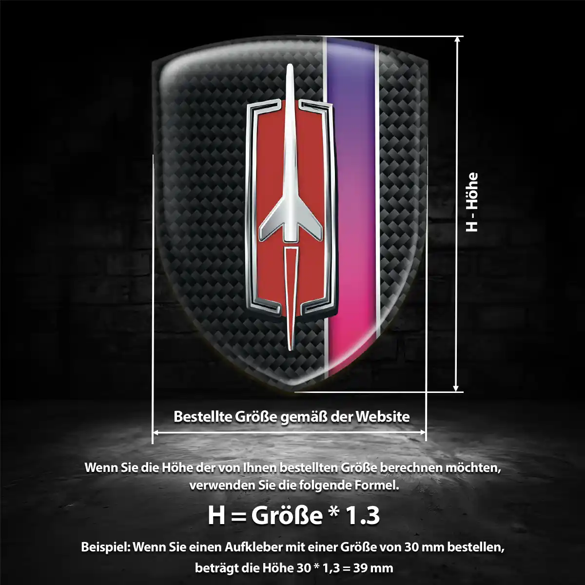 Oldsmobile Aufkleber 3D Gel Emblem Luxus-Edition