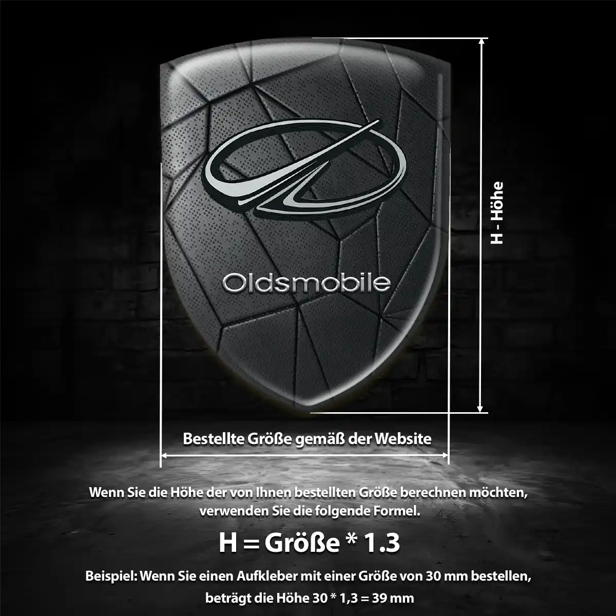 Oldsmobile Aufkleber 3D Gel Emblem Tuningfahrzeug